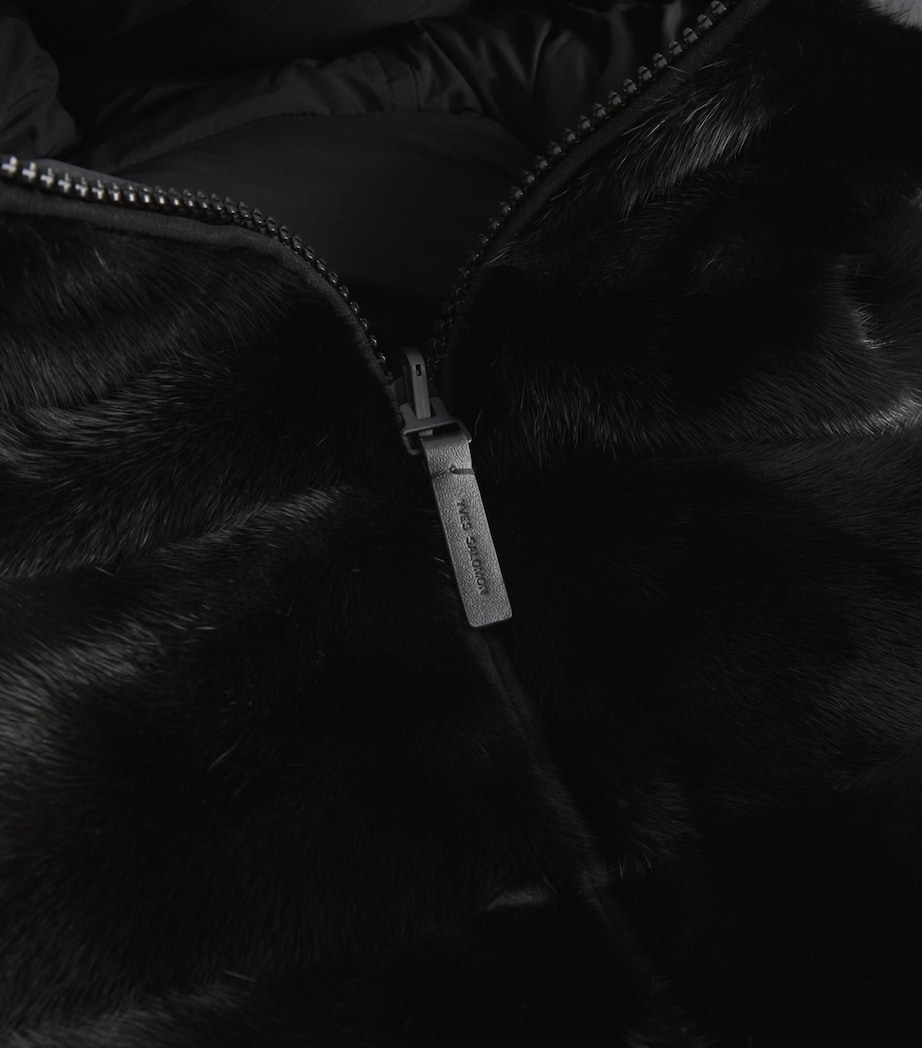 Down Mink Fur-Blend Reversible Jacket C99 Image 5