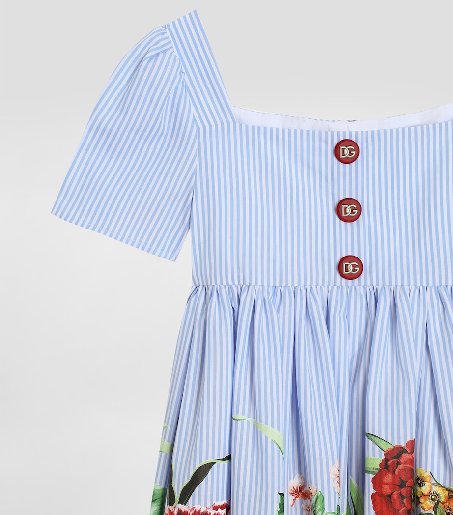 Stripe Floral Dress (8-12+ Years) HH5KU-MIX FIORI Image 4