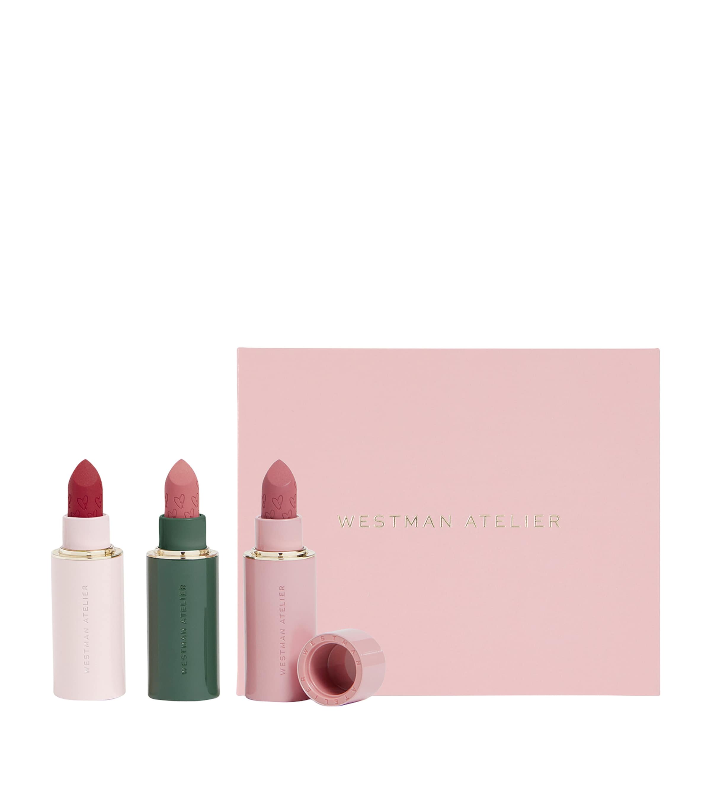 Westman Atelier Suede Matte Lipstick Trio Gift Set In White