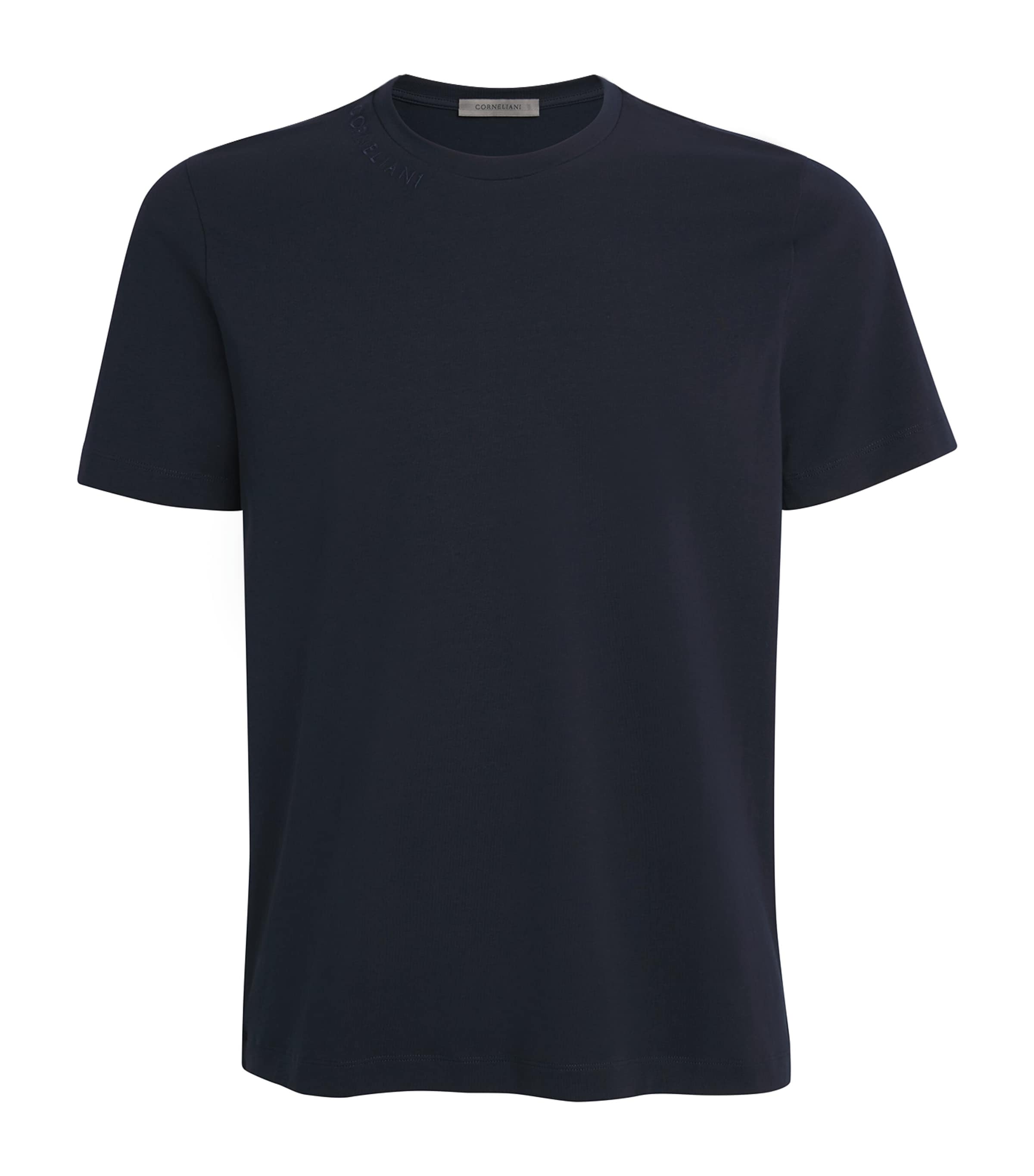Cotton Short-Sleeve T-Shirt 1 NAVY/ BLUE Image 1