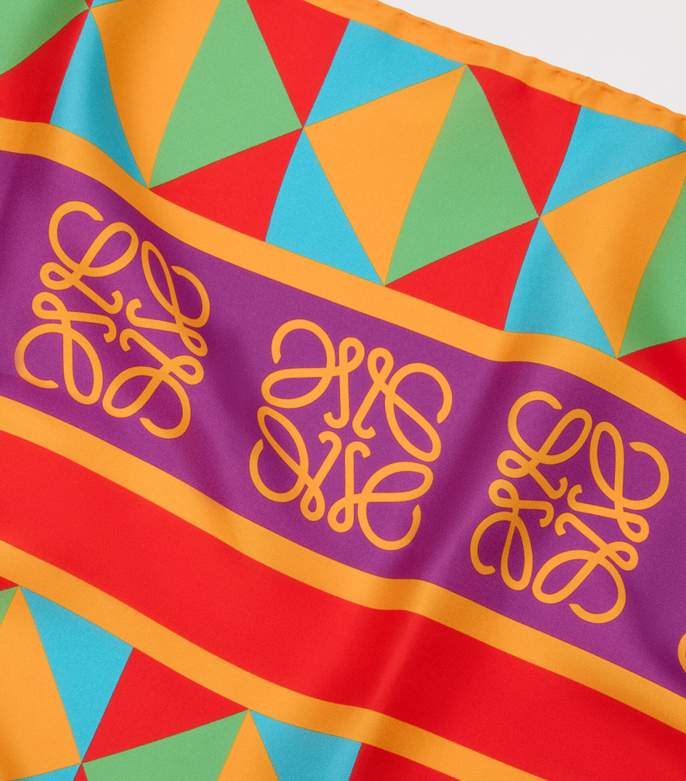 Silk Geometric Jacquard Scarf MULTICOLOR Image 2