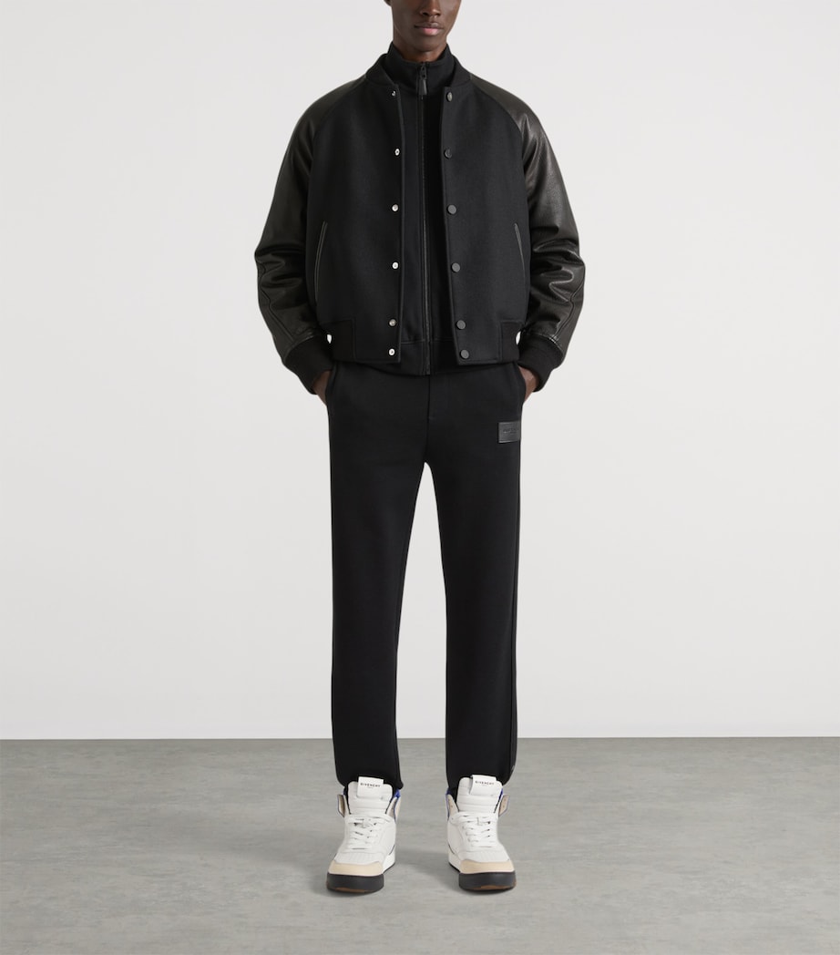 Givenchy Mens Straight Press-Stud Sweatpants Image 3