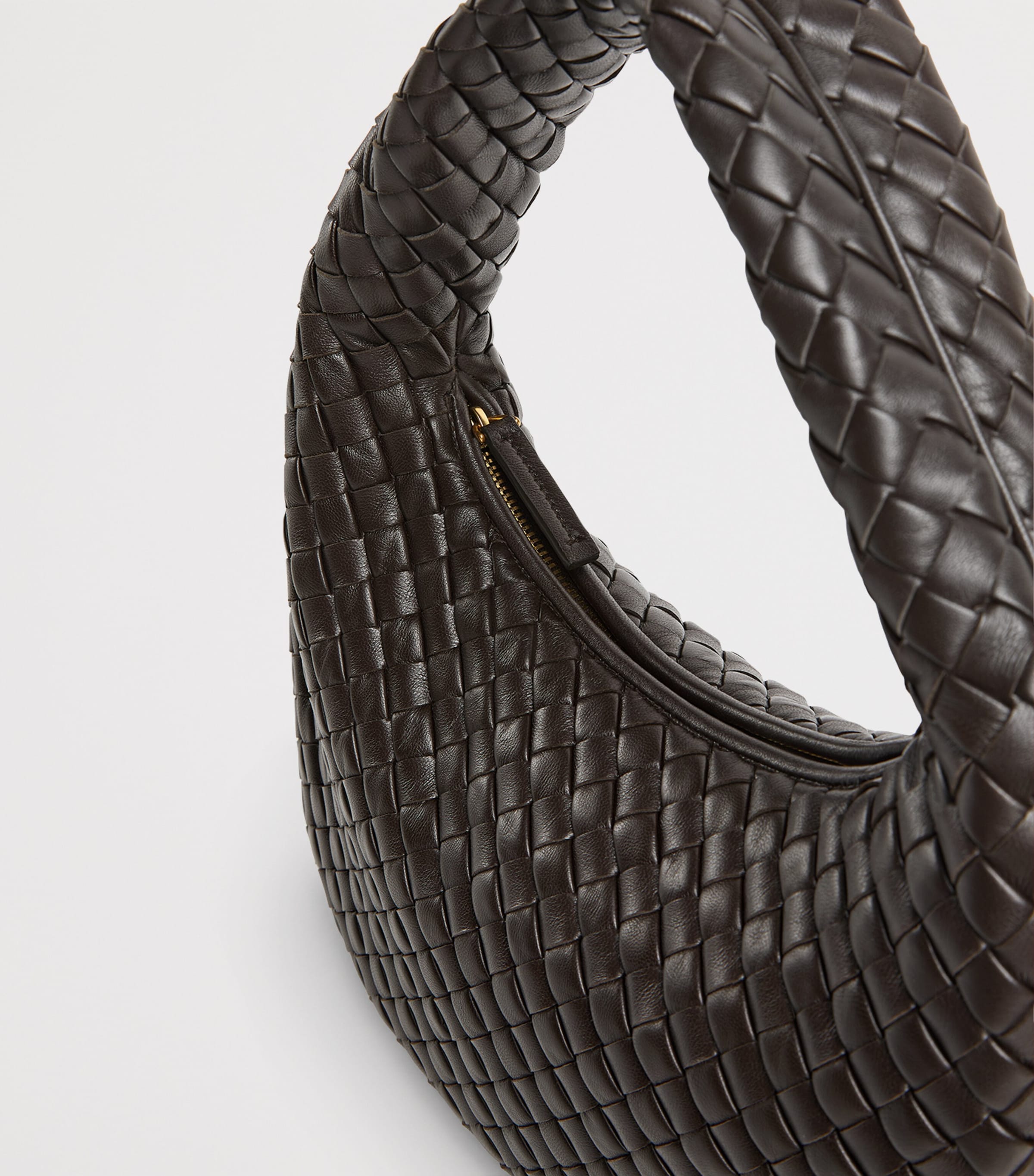 Small Intrecciato Leather Veneta Shoulder Bag 2190 Image 6