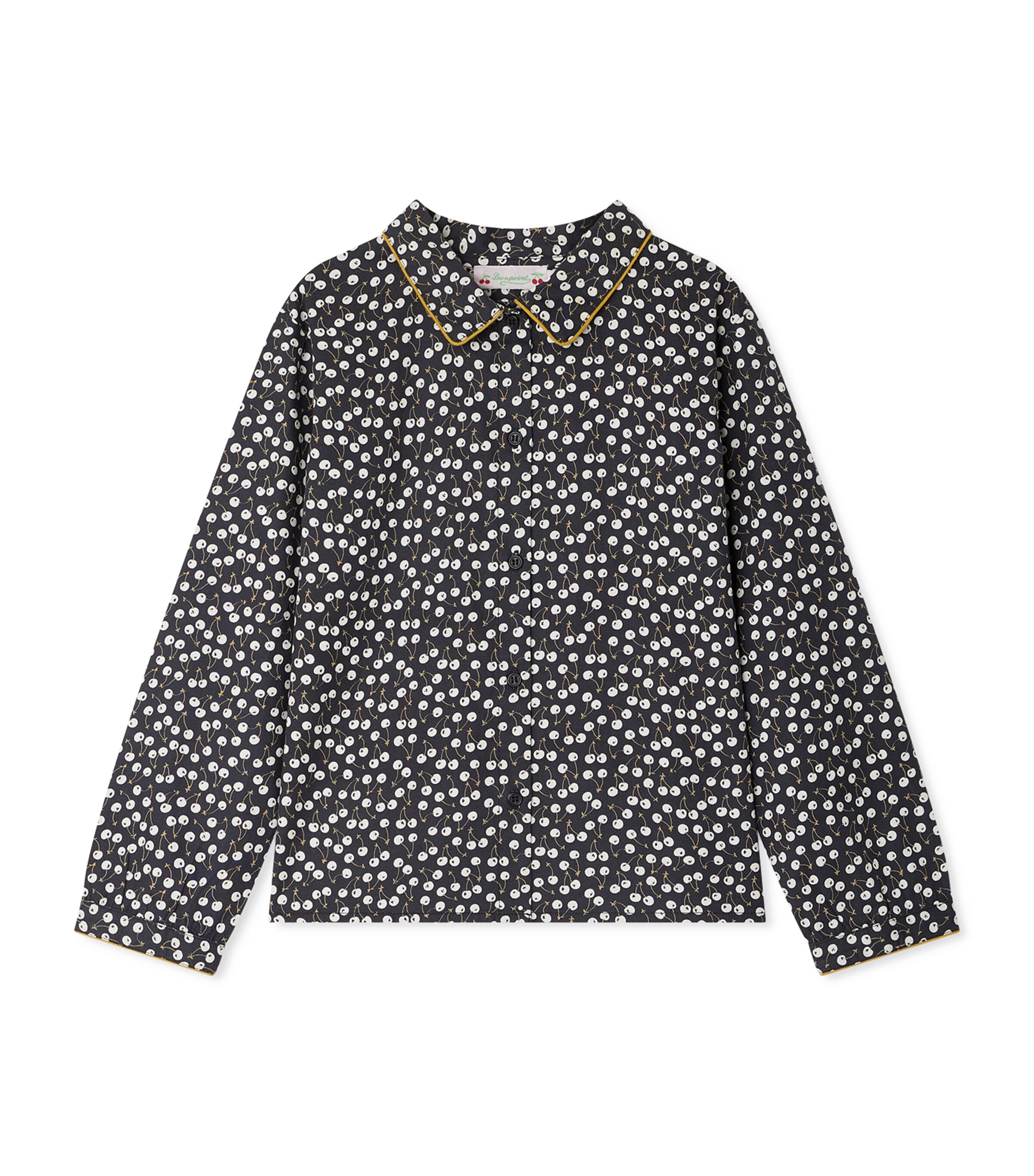 Bonpoint Cotton Cherry Print Blouse (10-14 Years) | Girls Clothing | Tops & T-shirts | Designers | Bonpoint