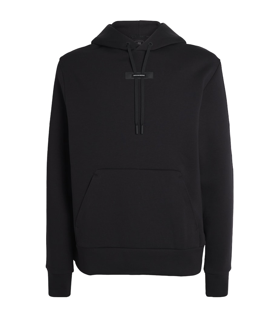 Cotton-Blend Focus Tech Hoodie BLACK Image 1