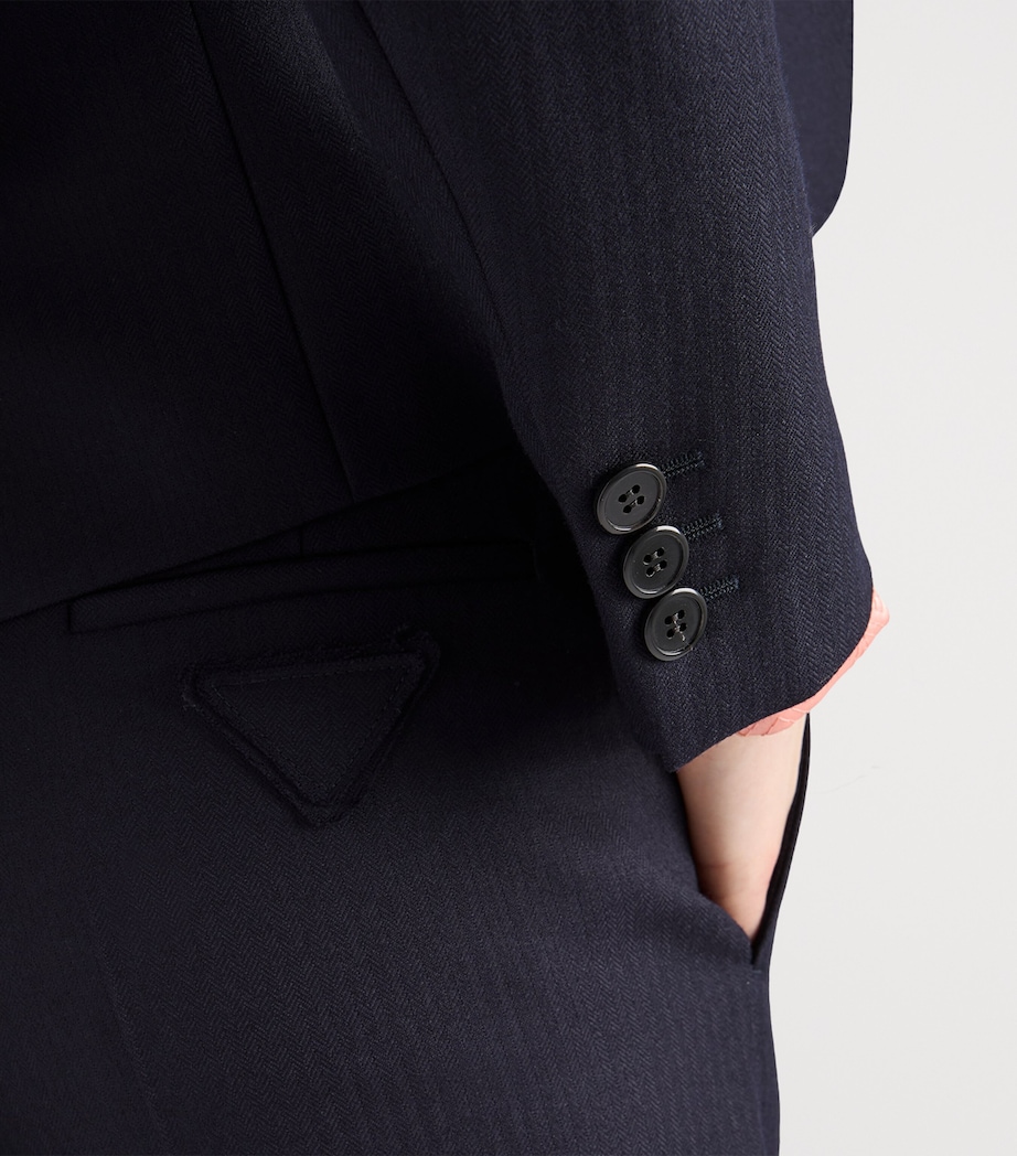 Wool Tailored Trousers F0008 Image 4