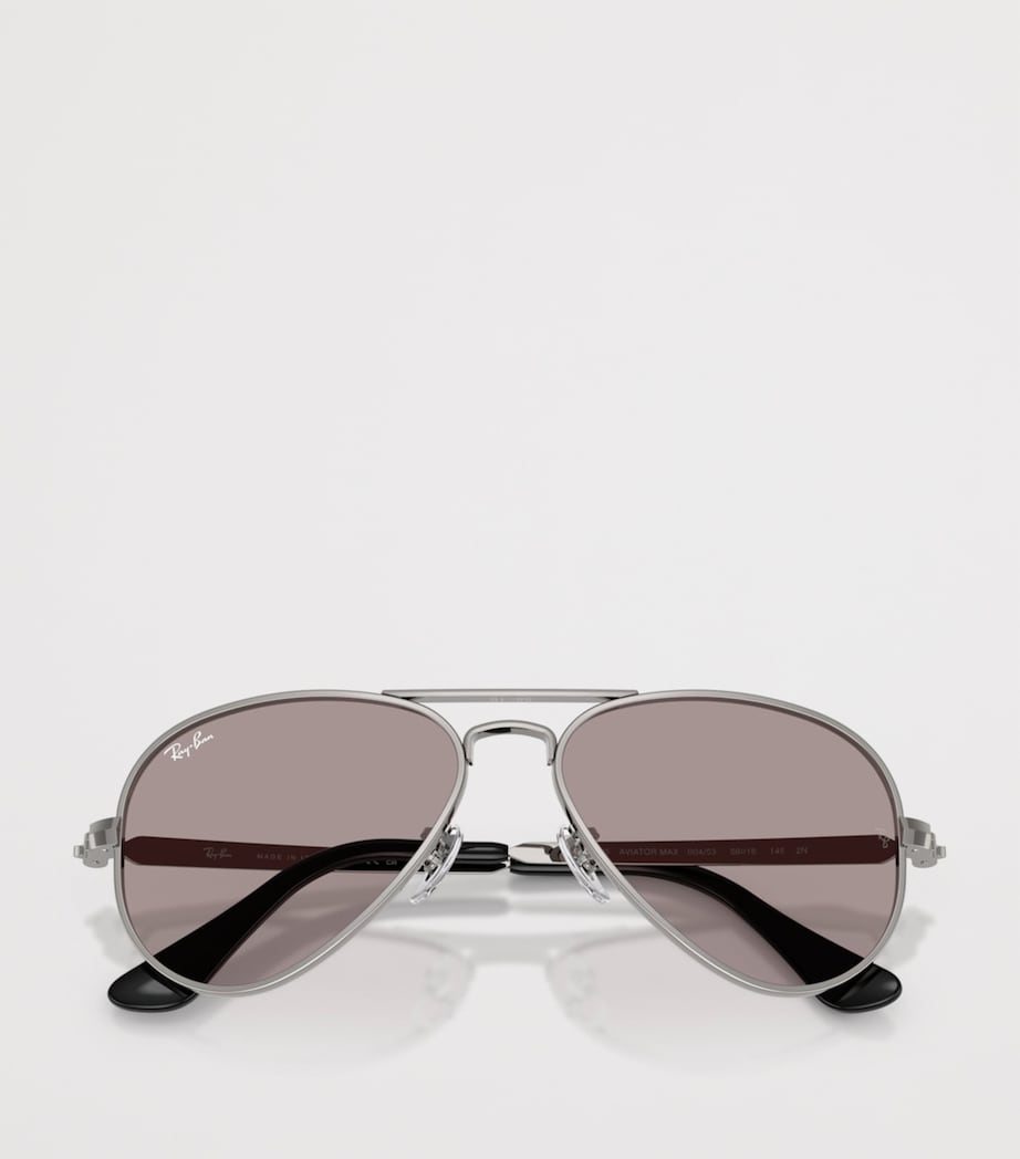 Ray-Ban Aviator Max Summer Capsule Pilot Sunglasses Grey Image 5