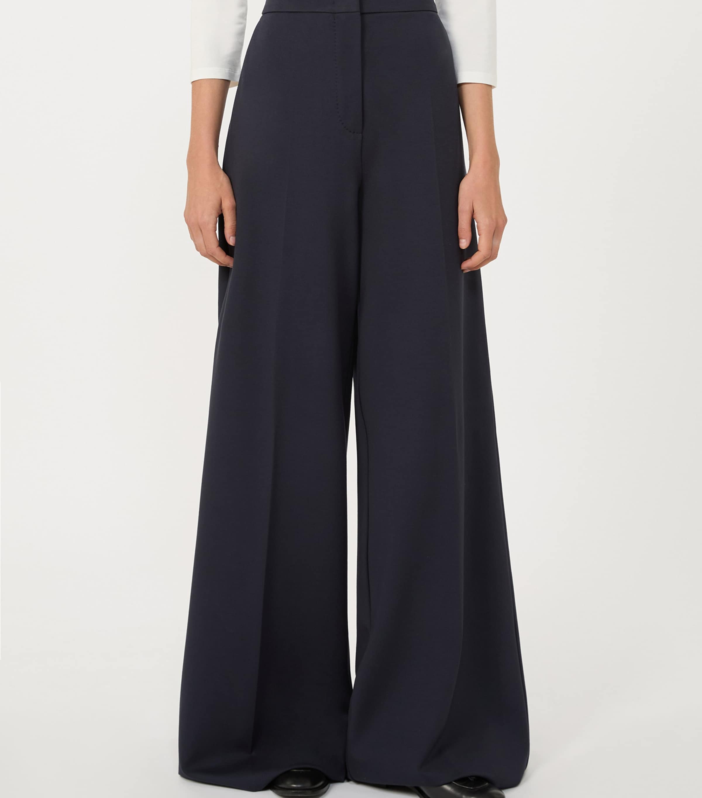 Jersey Wide-Leg Trousers ULTRAMARINE Image 3