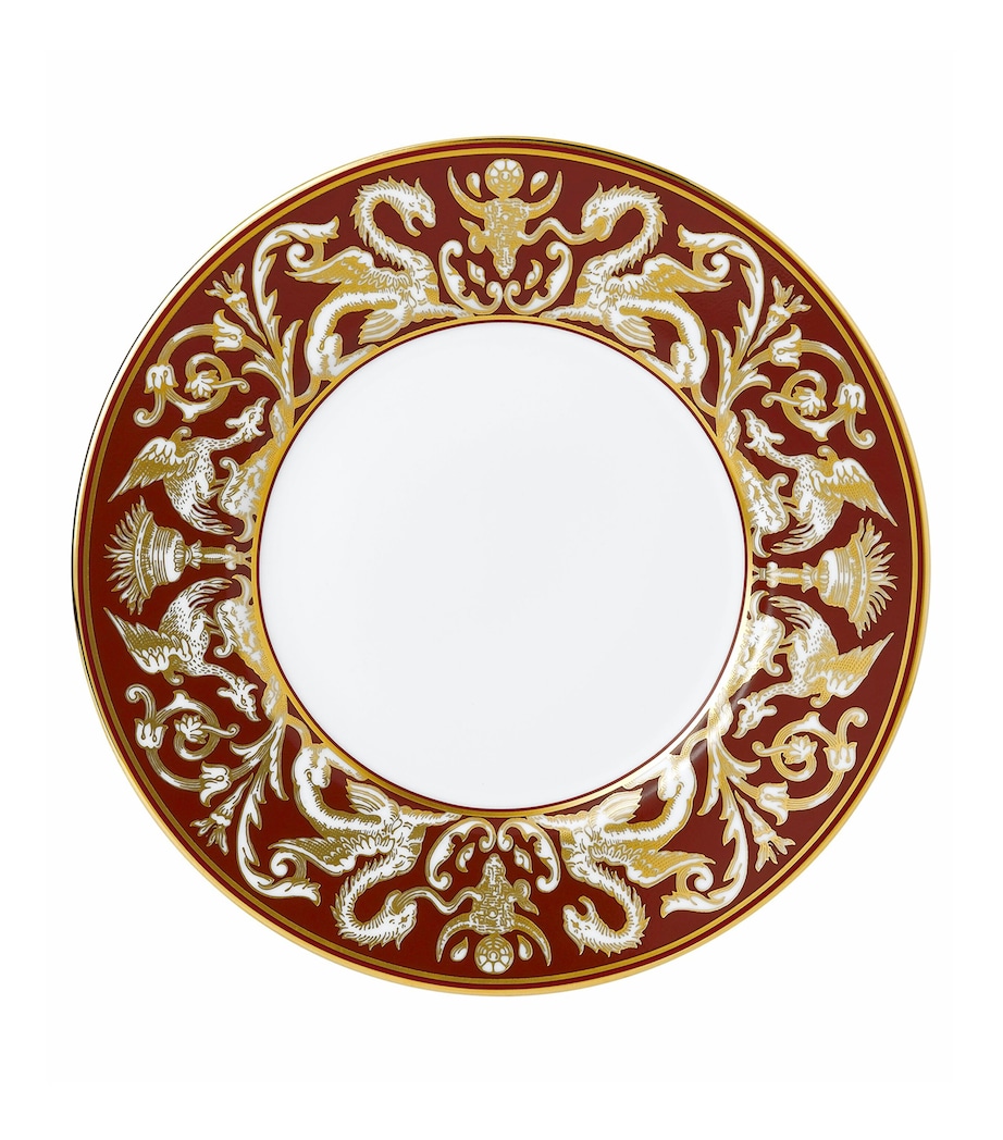 Renaissance Red Florentine Plate (23cm) RED Image 1
