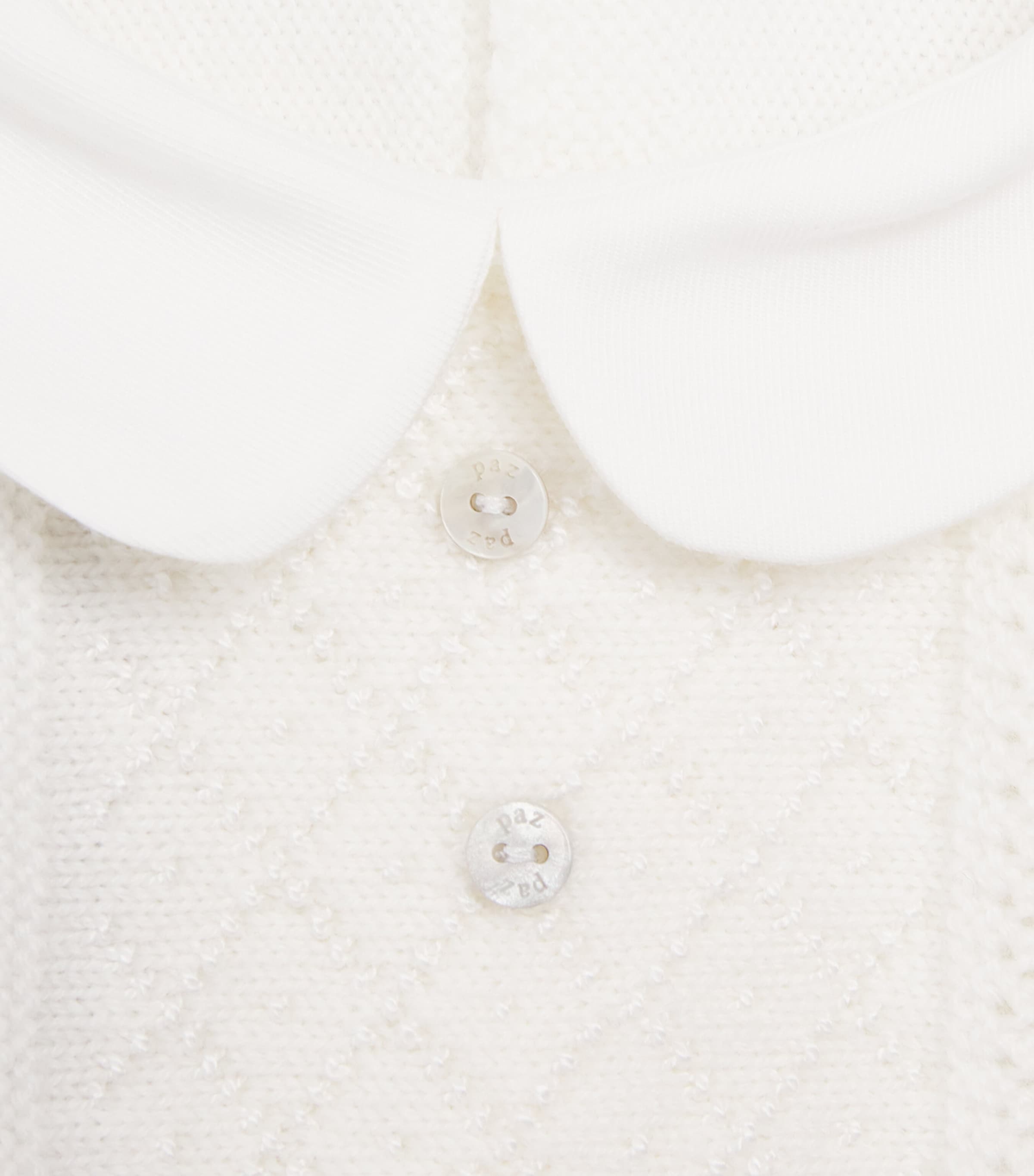 Paz Rodriguez Cotton Sweater and Trousers Set (0-12 Months) Cream/cream Image 4