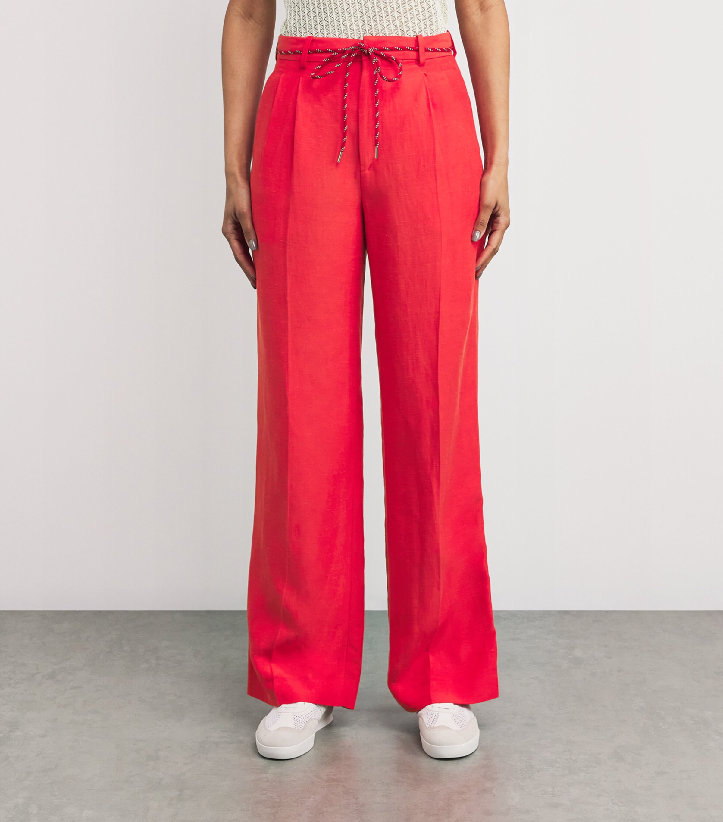 Sandro Paris Drawstring Wide-Leg Trousers | Harrods US