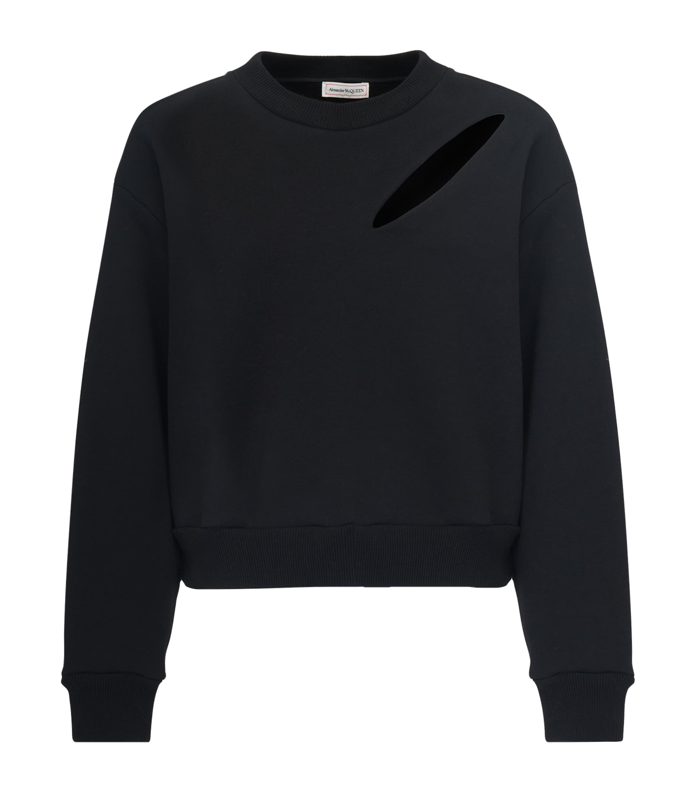 Alexander Mcqueen Woman Black Sweatshirts In Black