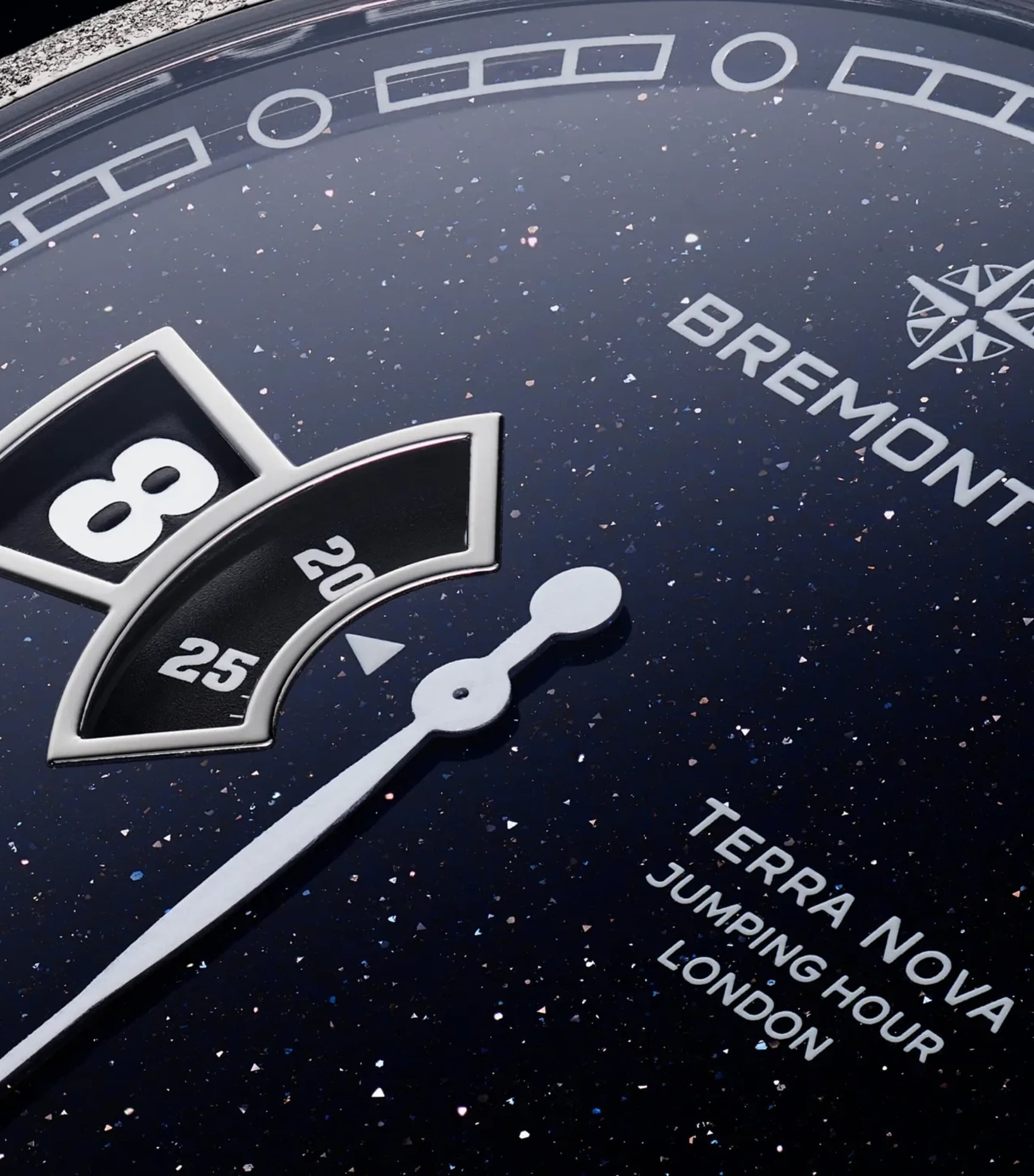Bremont Stainless Steel Terra Nova Jumping Hour Watch 40.5mm Blue Image 4
