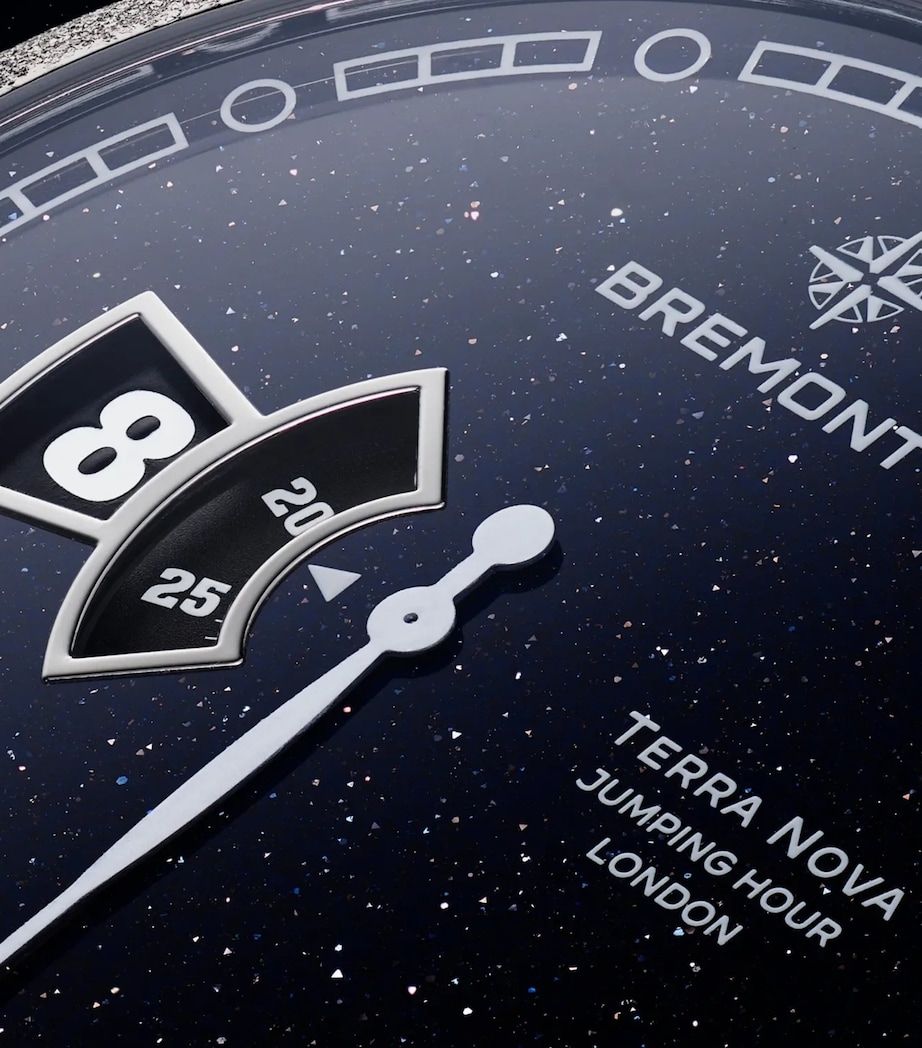 Bremont Stainless Steel Terra Nova Jumping Hour Watch 40.5mm Blue Image 4