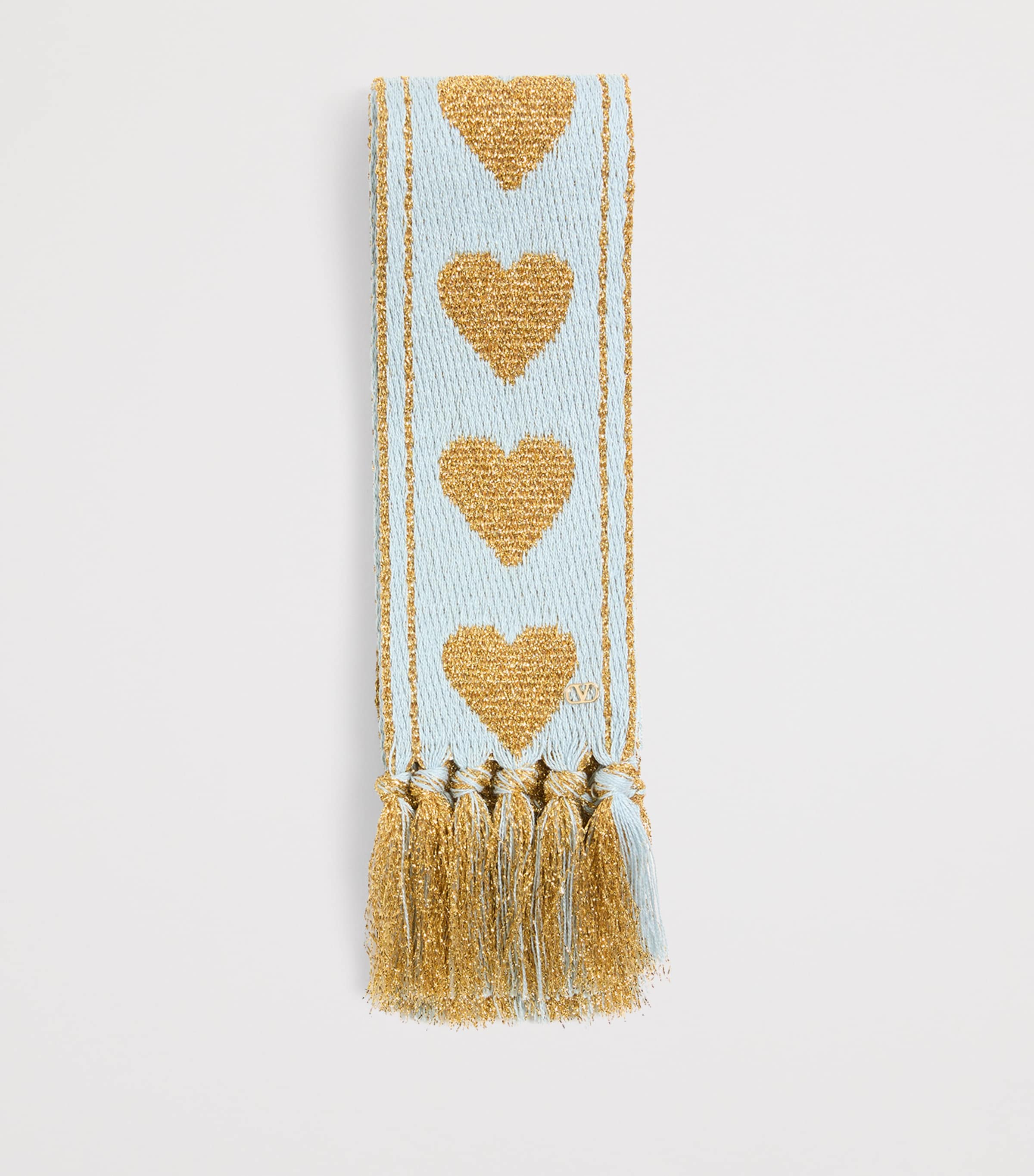 Valentino Garavani Metallic-Detail Antibes Scarf Image 3