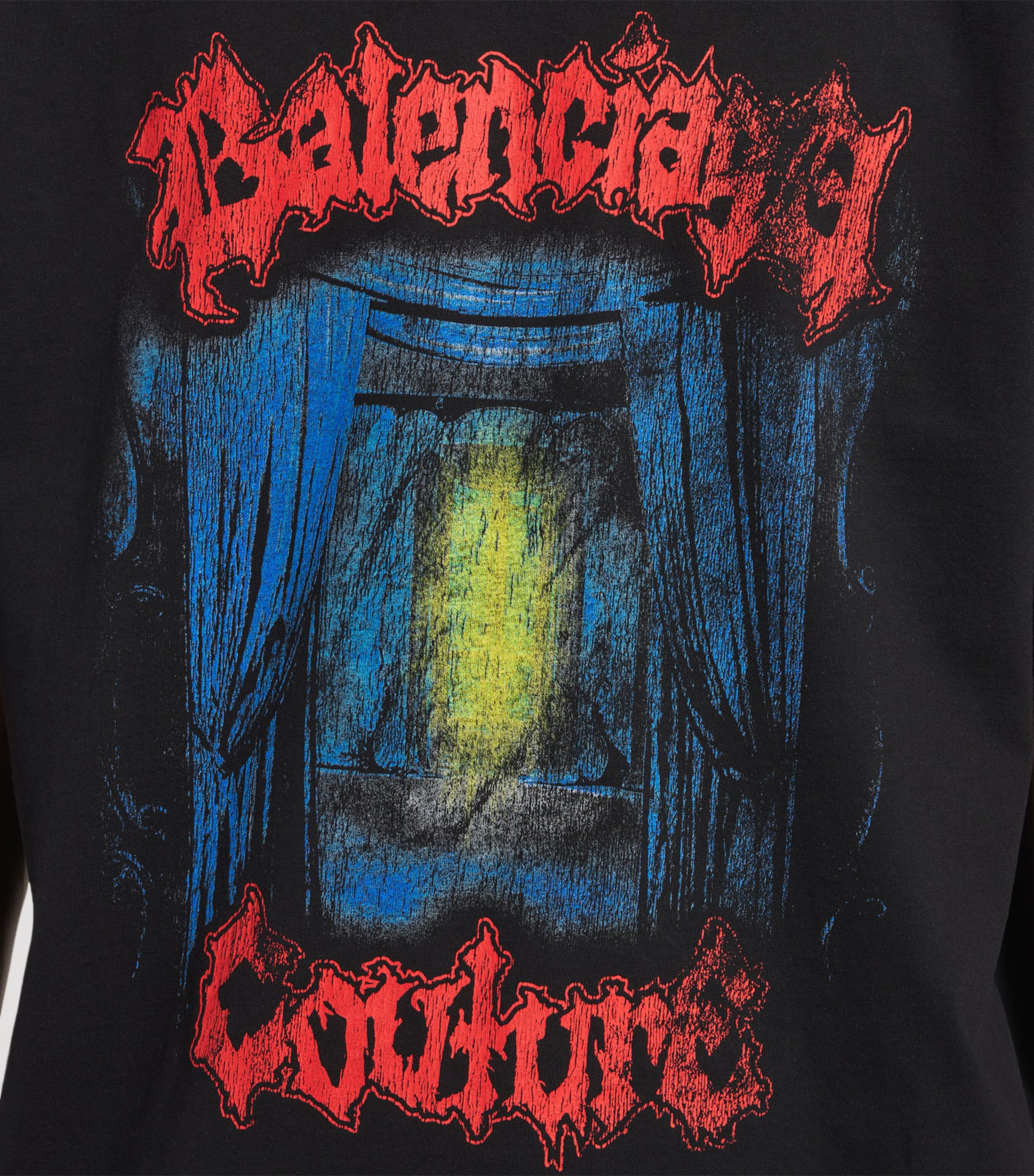 Balenciaga Mens Cotton Salon de Couture Gothic T-Shirt Image 6