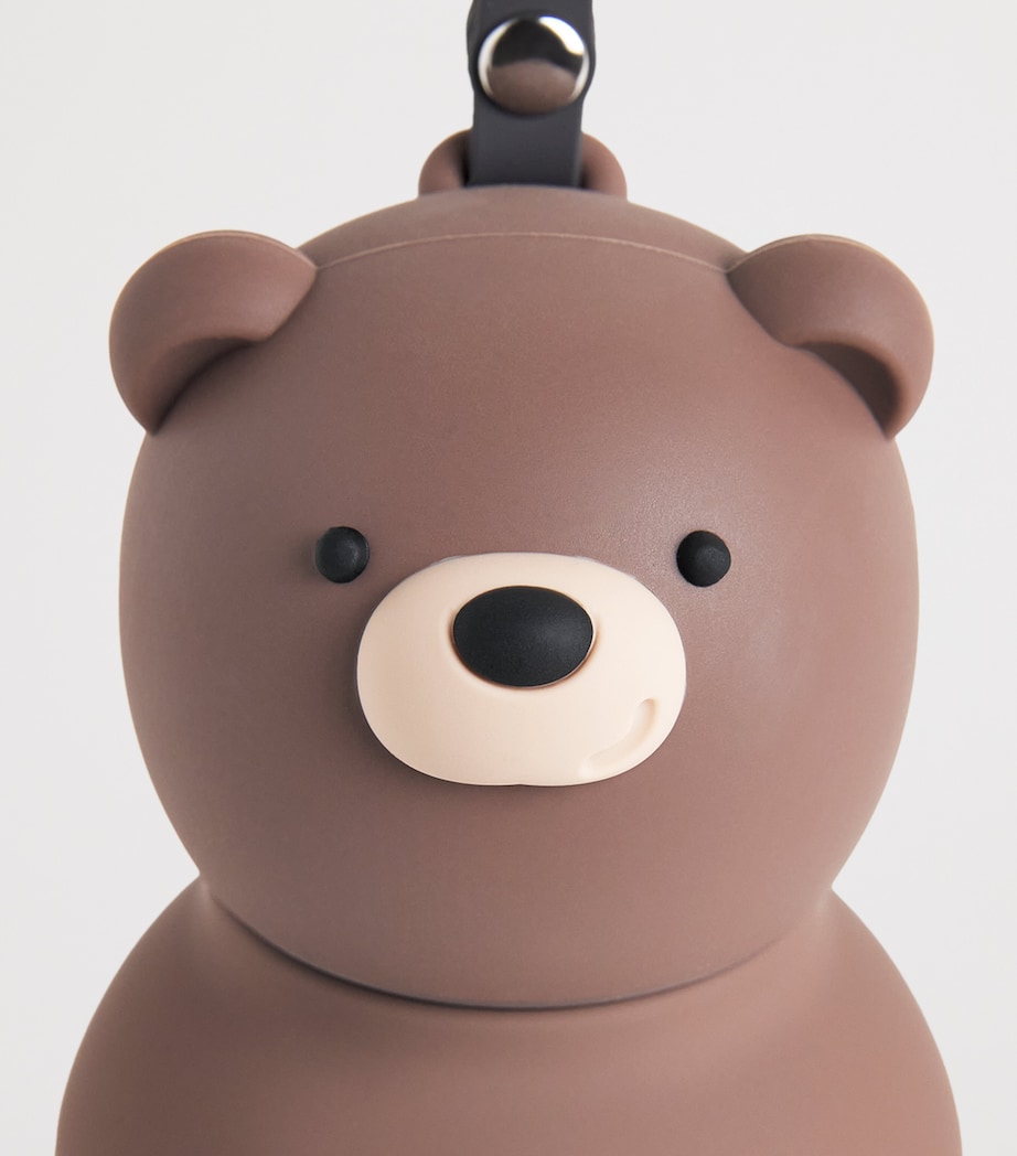 ASOBU Mini Bestie Bear Water Bottle Bag Charm (200ml) Brown Bear Image 2