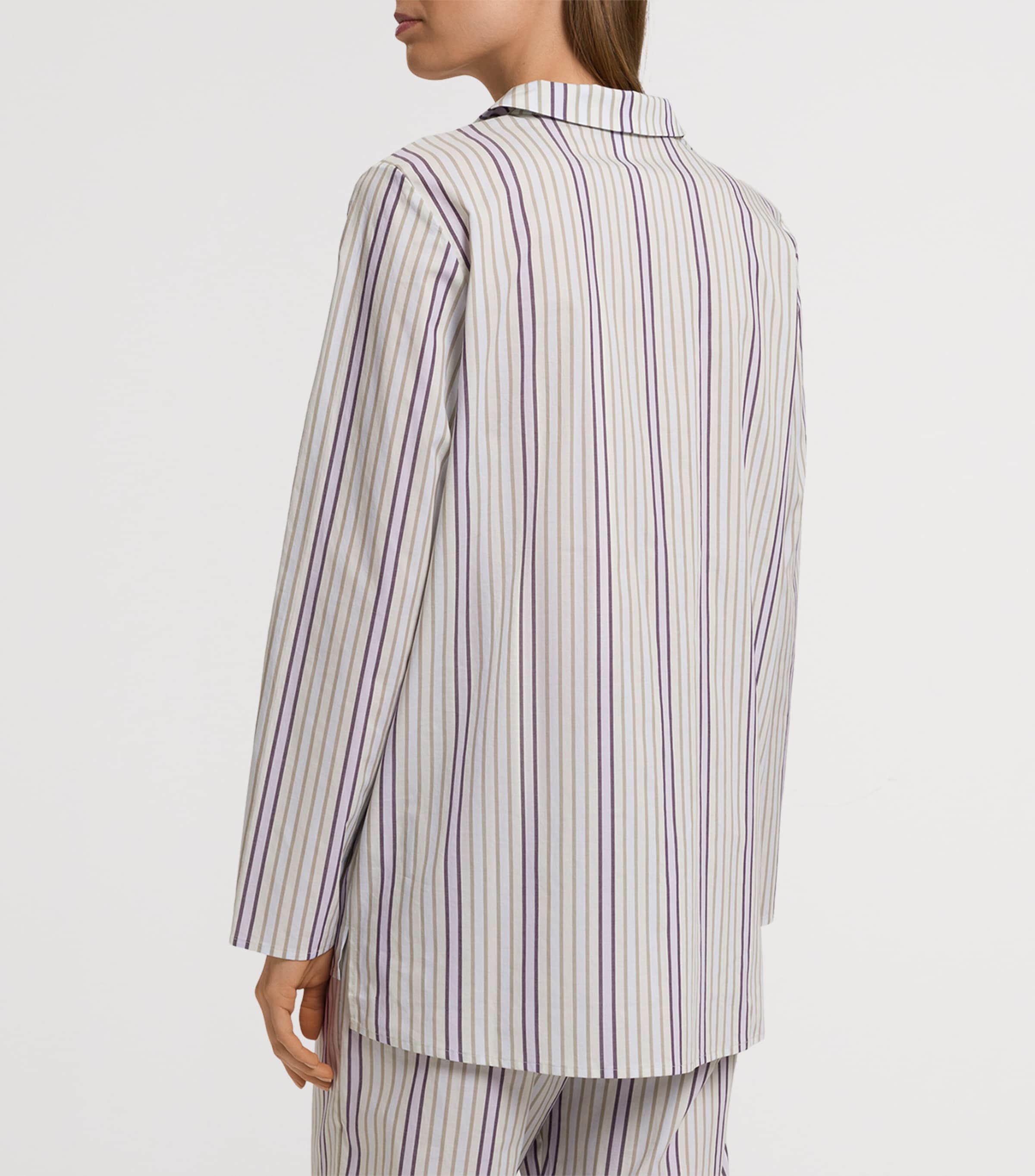 Hanro Cotton Stripe Pyjama Shirt | Women Clothing | Nightwear | Pyjamas | Designers | Hanro Hanro Cotton Stripe Pyjama Shirt | Women Clothing | Nightwear | Pyjamas | Designers | Hanro
