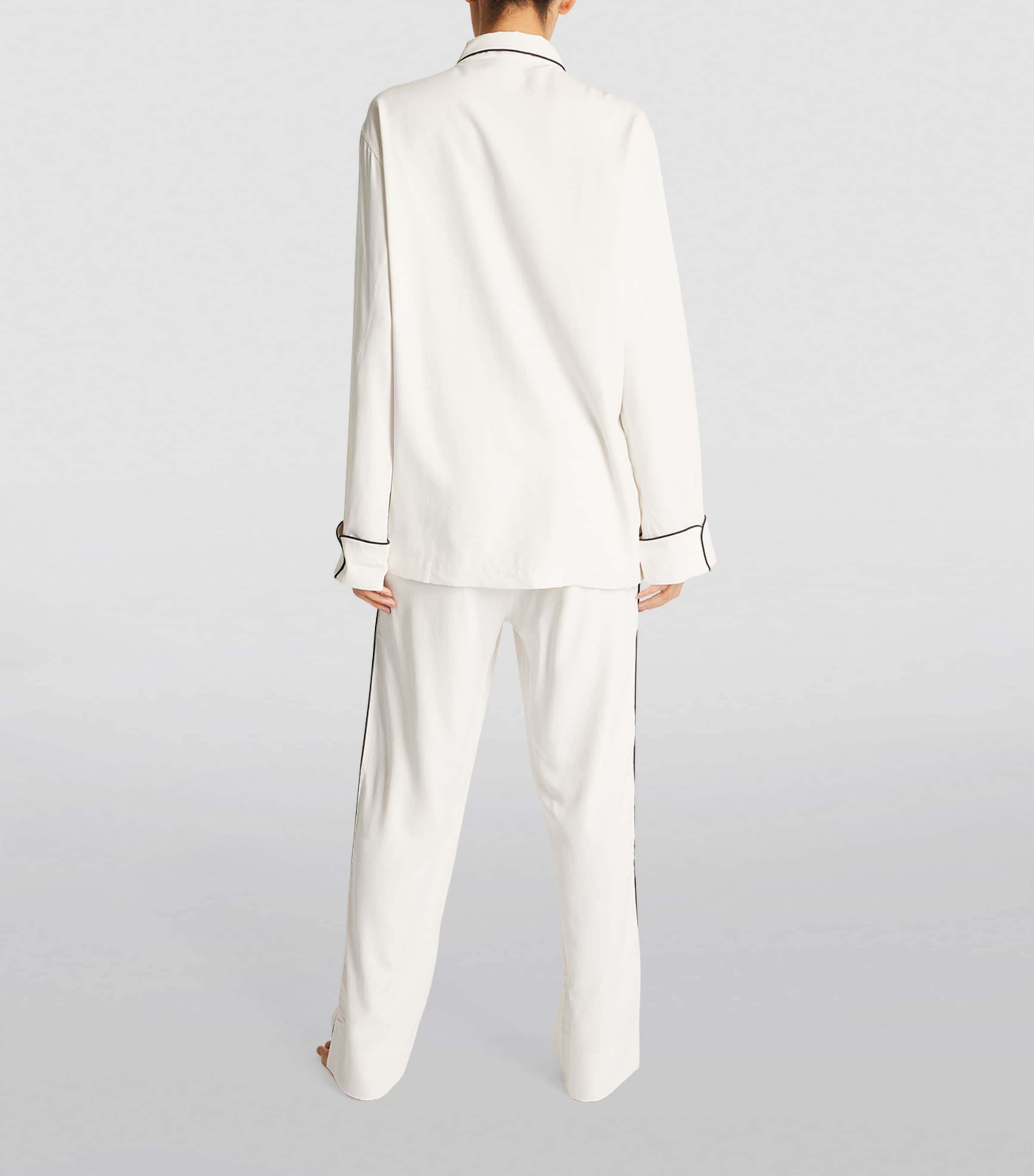 Silk Laurent Pyjama Set IVORY Image 3