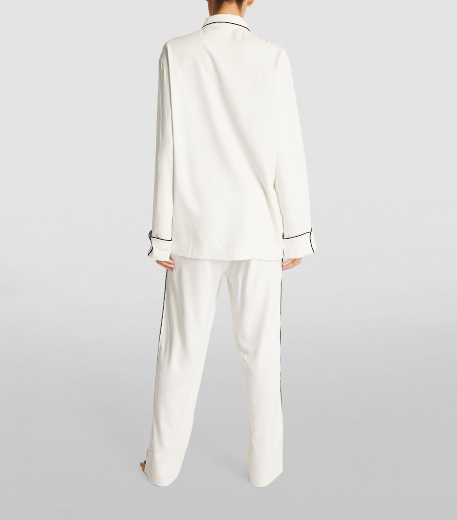 Silk Laurent Pyjama Set IVORY Image 3
