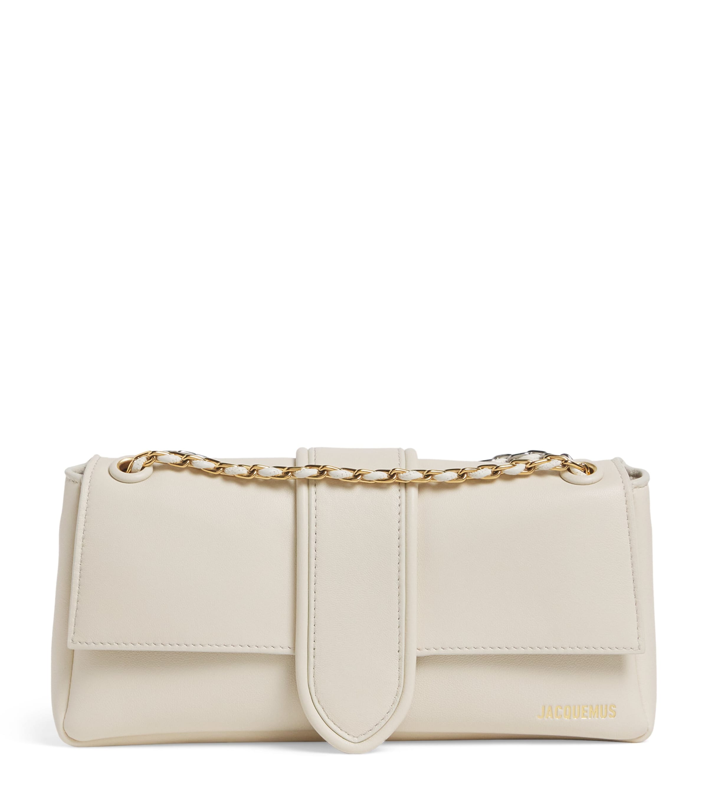 Jacquemus Leather Le Bambino Chaîne Shoulder Bag Light Ivory Image 1