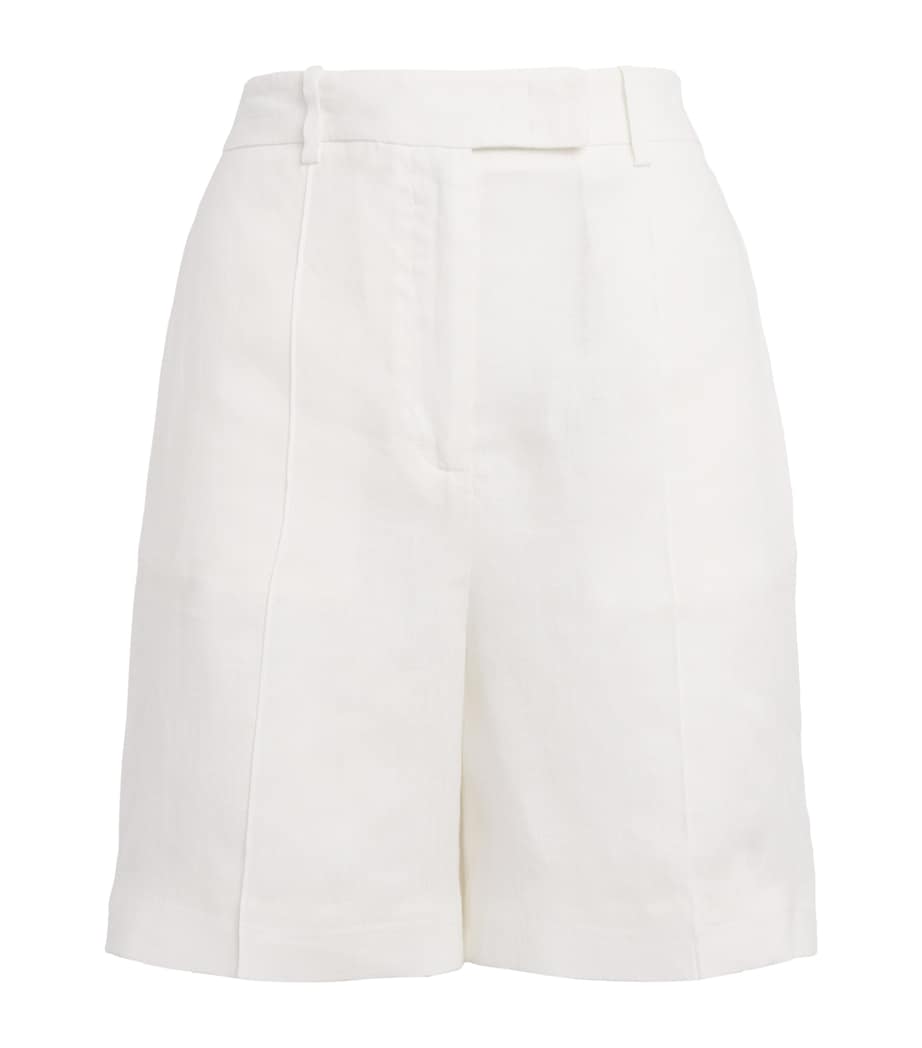 x Harrods Linen Bermuda Shorts BIANCO Image 1