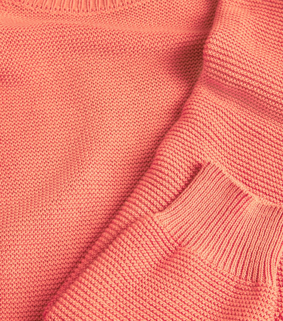 Cotton Crew-Neck Sweater ORANGE Image 5