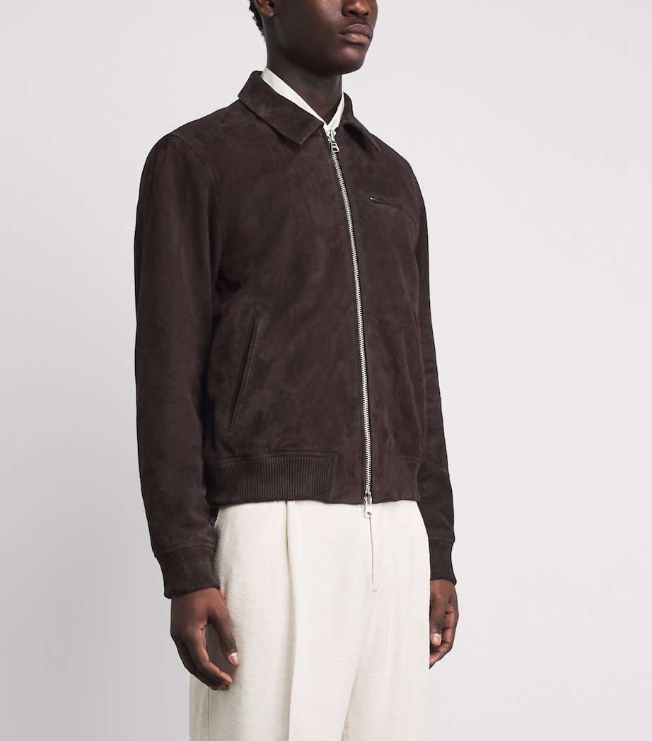 NN07 Mens Suede Owen Jacket Dusky Port Image 4