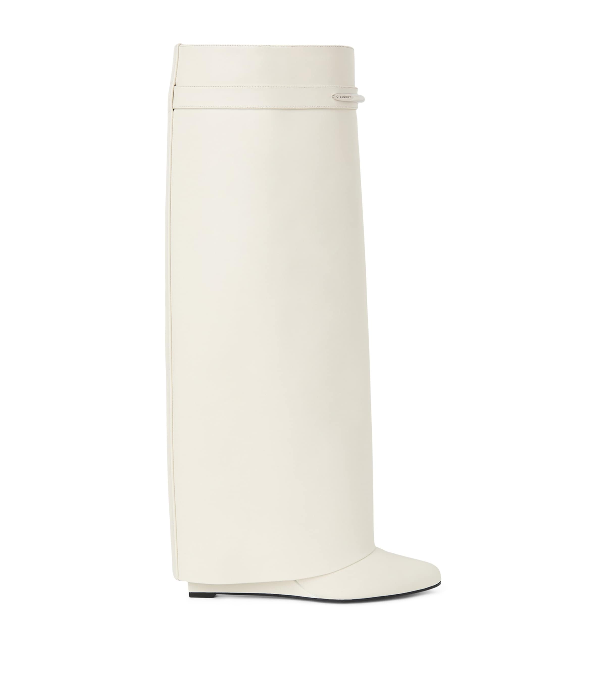 Givenchy Leather Shark Knee-High Boots Image 1