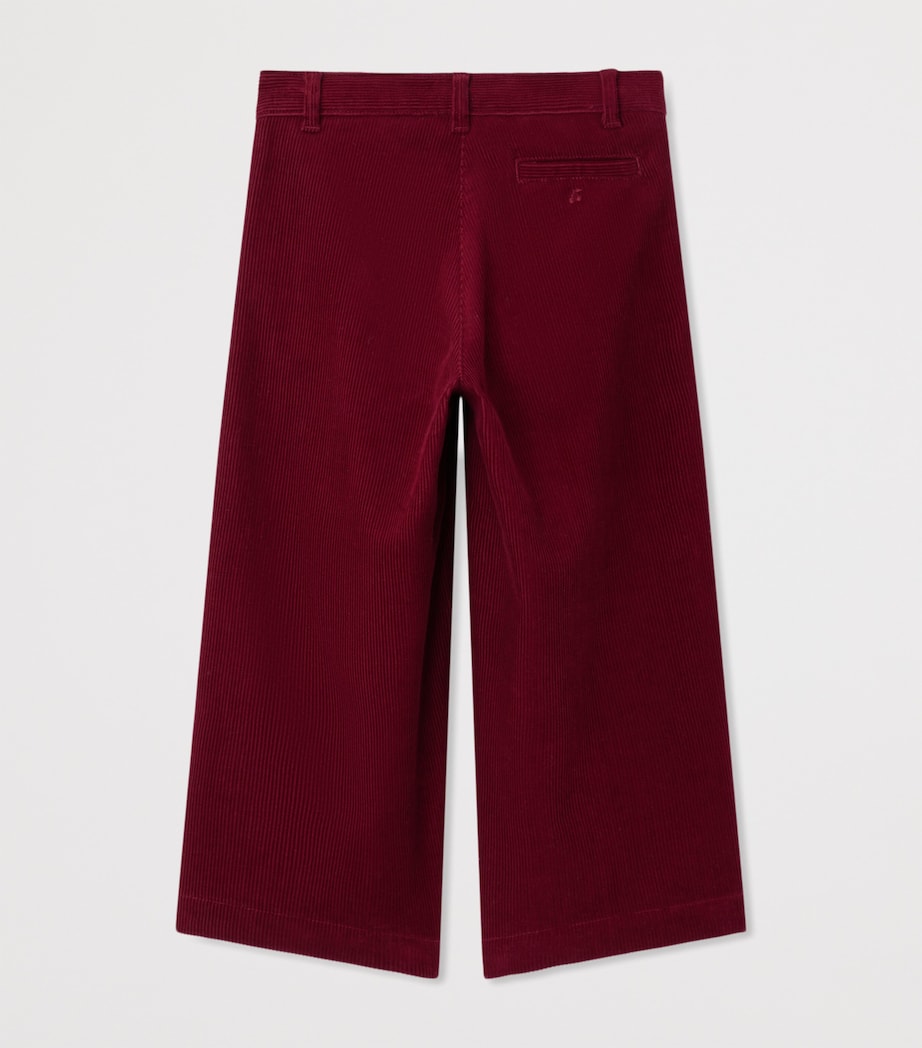 Corduroy Wide-Leg Trousers (4-8 Years) RAISIN Image 2