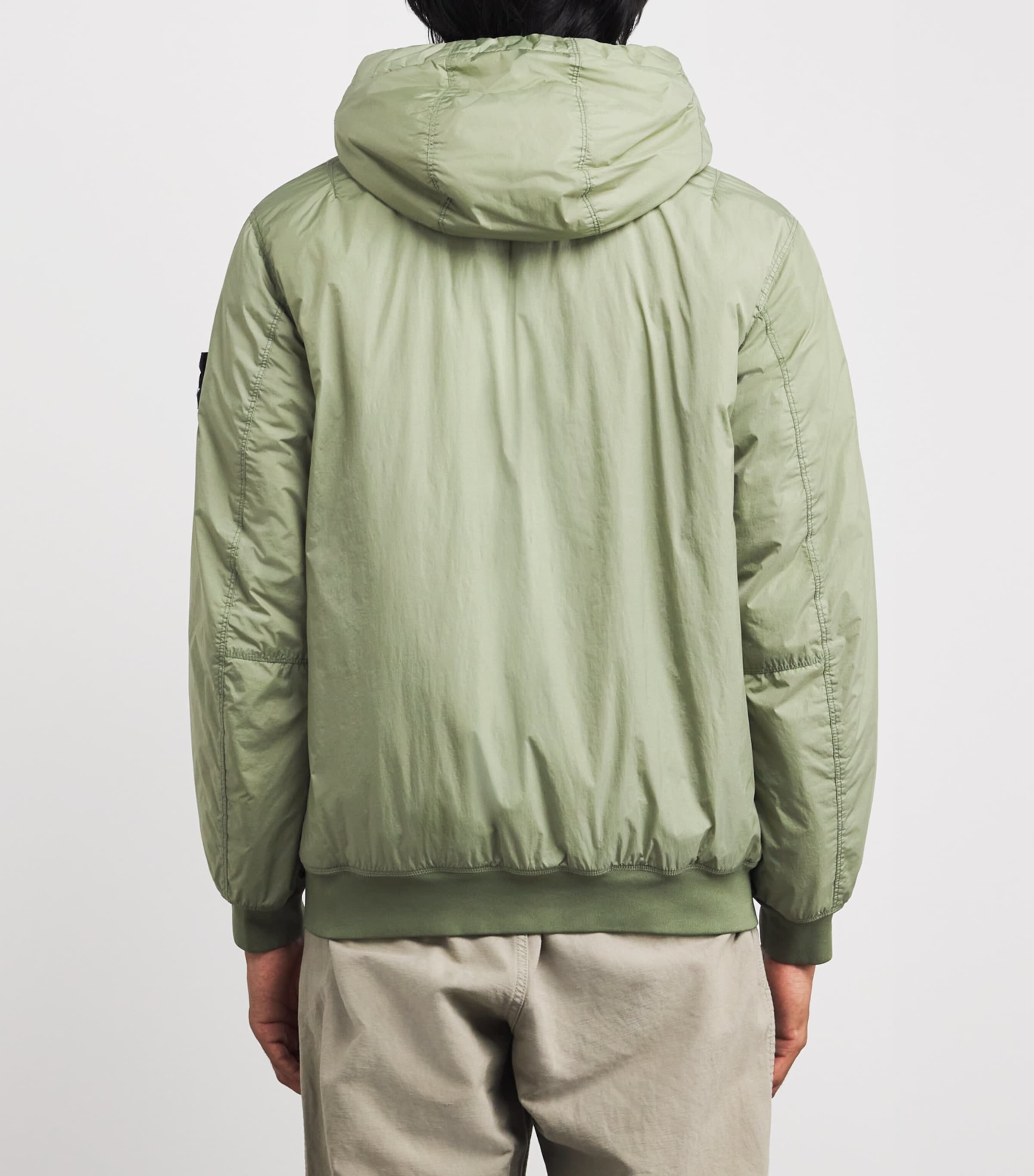 Wind-Resistant Crinkle Reps Bomber Jacket V0055 Image 4