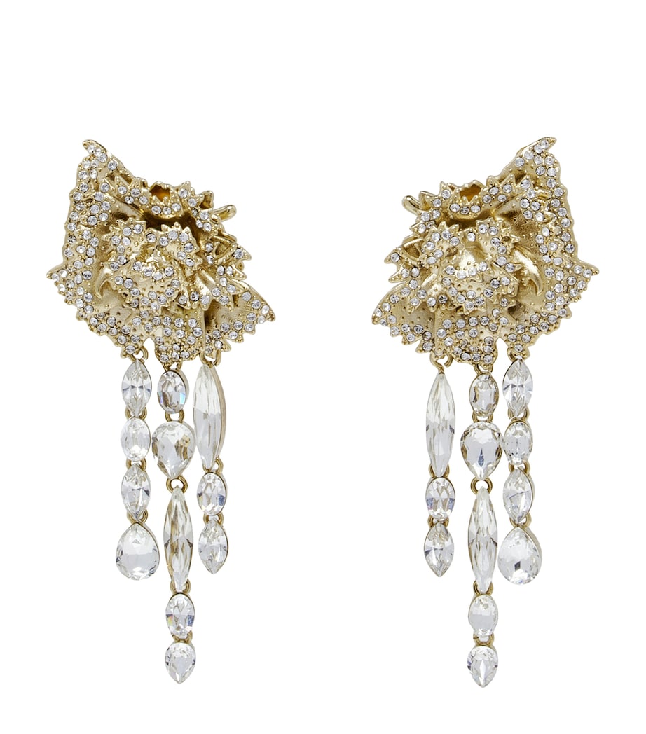 Embellished Carnation Drop Earrings 1035 Image 1