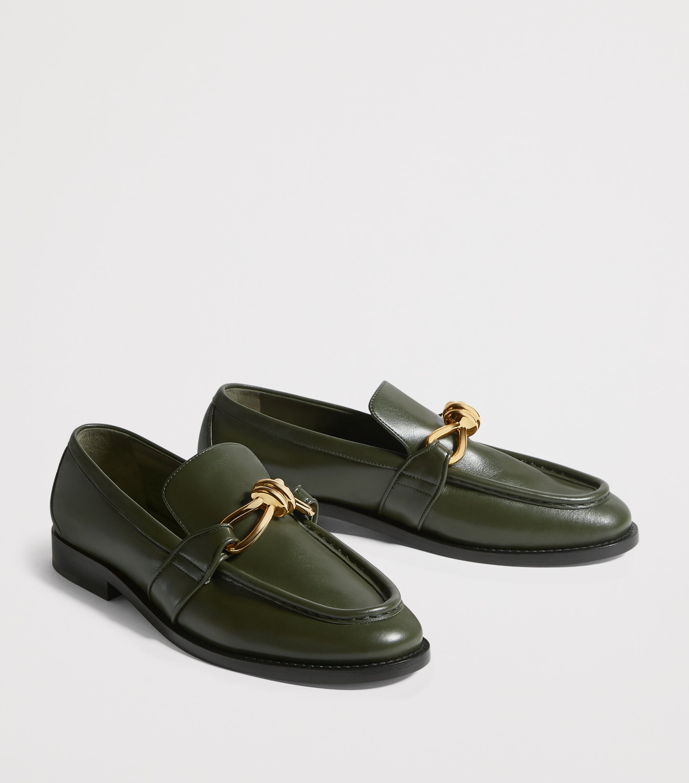 Bottega Veneta Leather Astaire Loafers Image 2