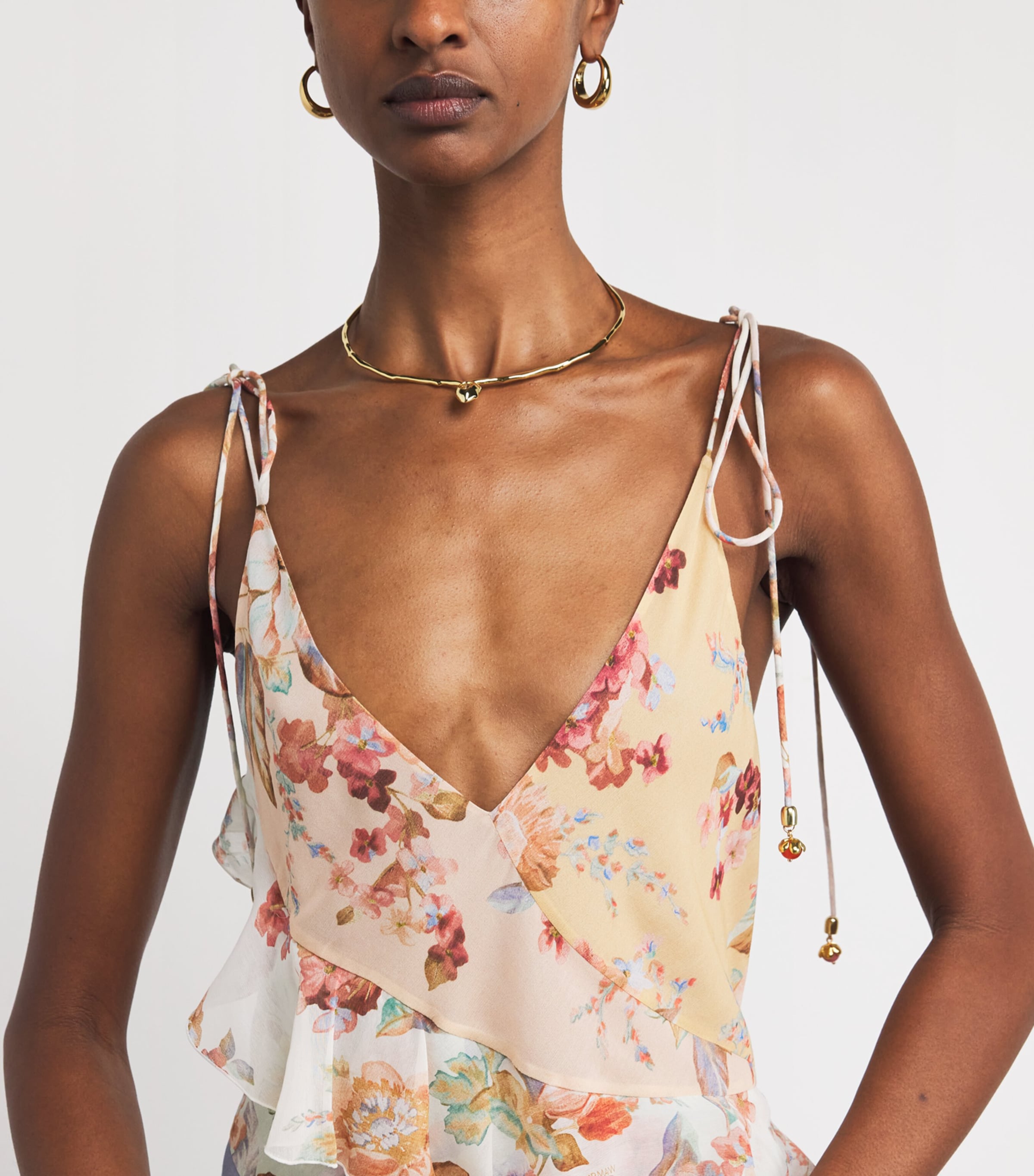 Cotton-Silk Floral Awaken Maxi Dress SPLICED PRINTSPLPR Image 4