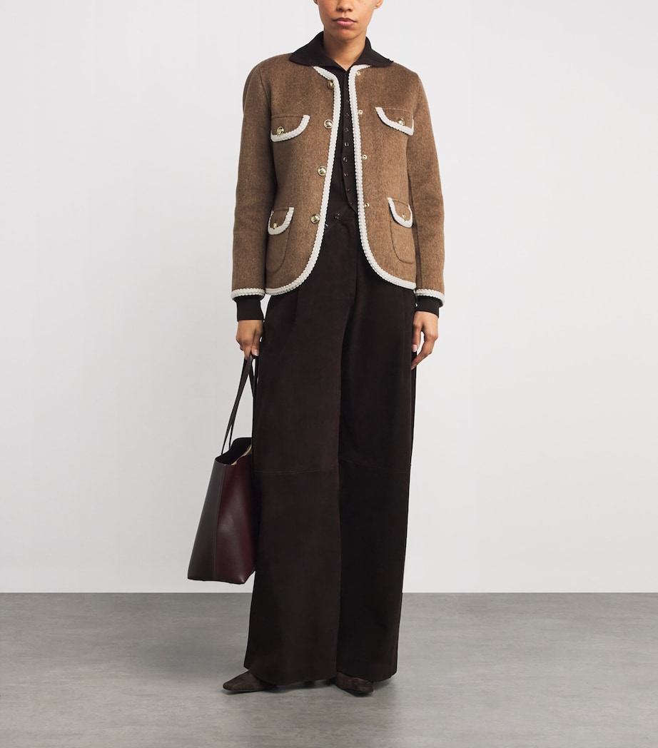 Wool-Blend Double-Faced Jacket DARK BLOND Image 2