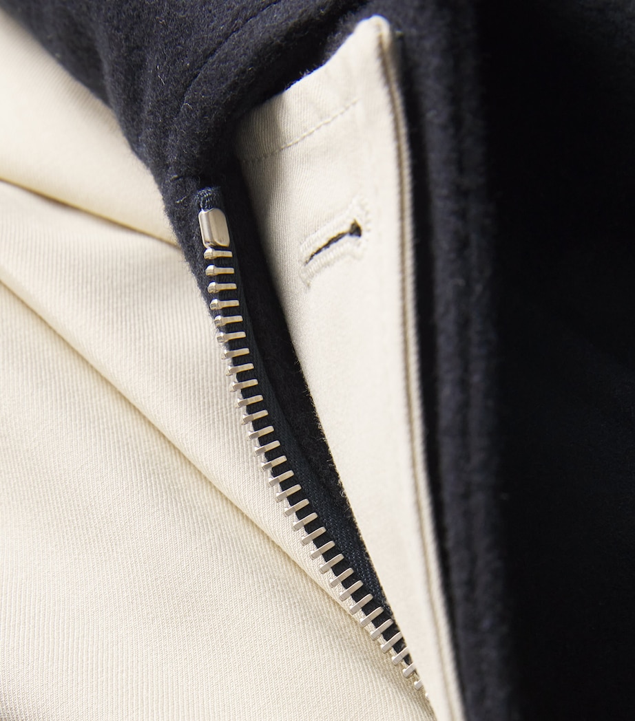 Virgin Wool Overshirt 850 NAVY Image 5