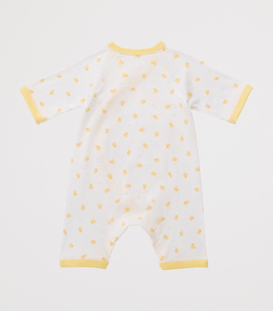 Miki House Cotton Chick Print Playsuit Image 3