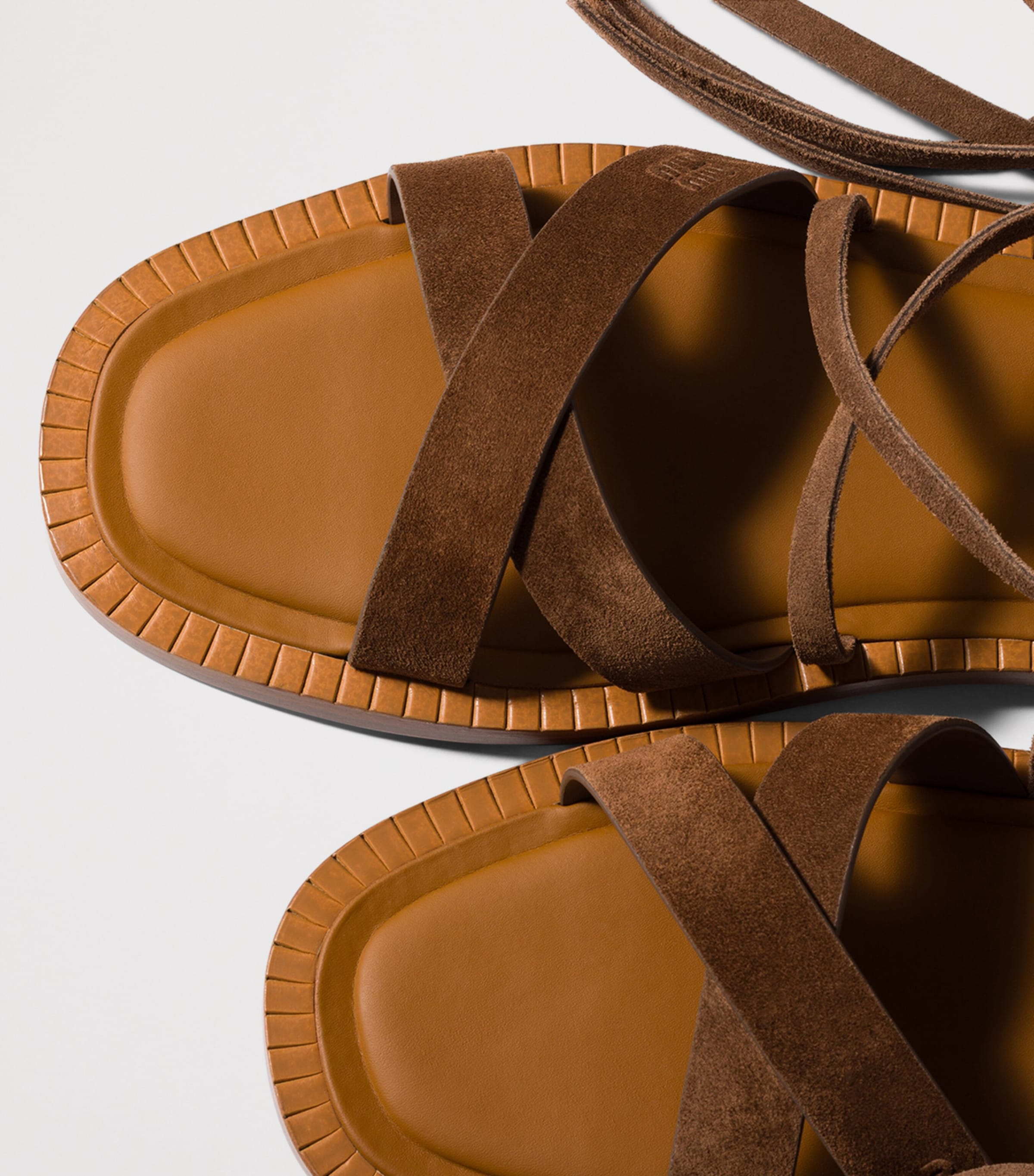 Miu Miu Suede Gladiator Sandals Brown Image 4
