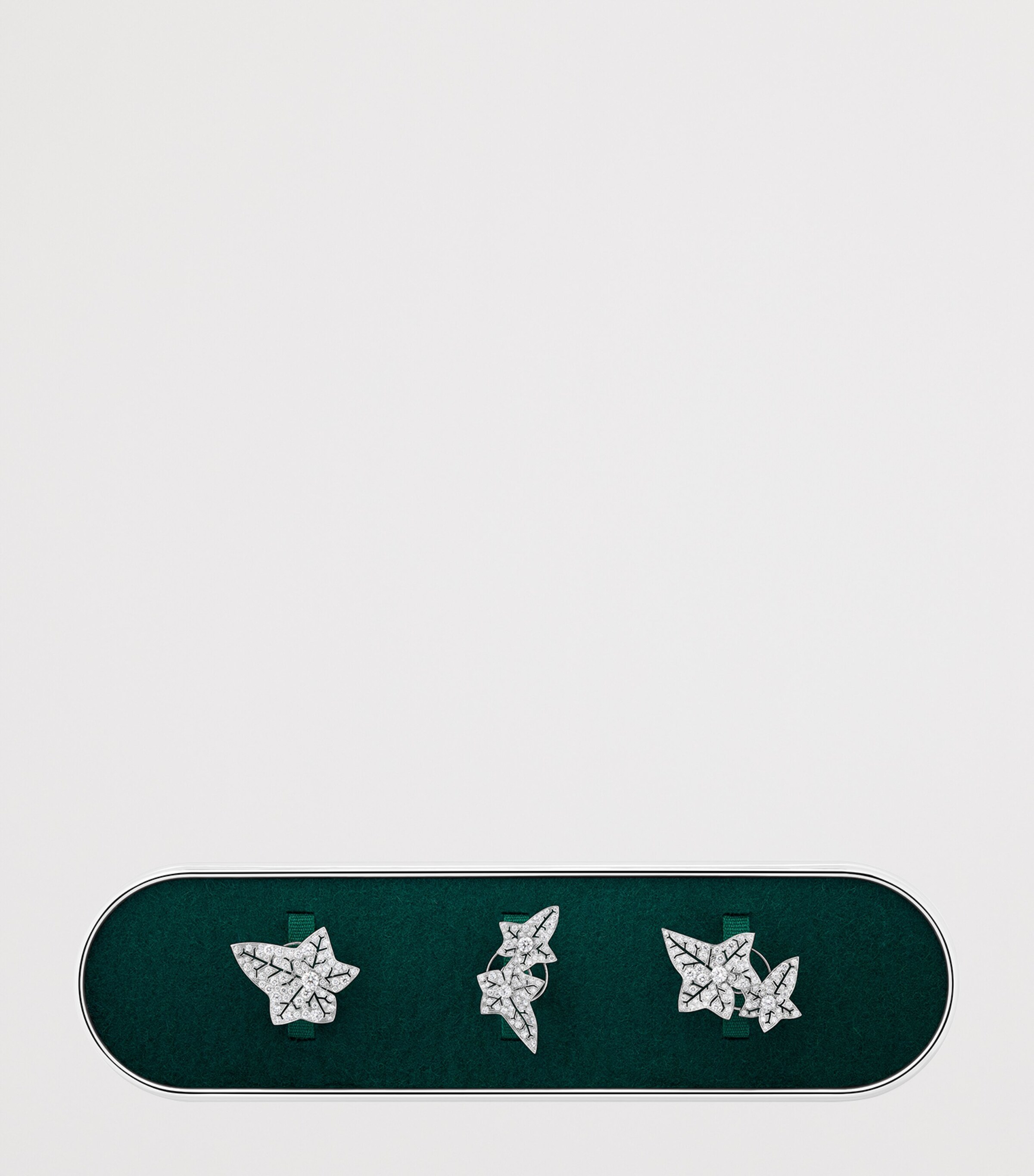 Boucheron White Gold and Diamond Lierre de Paris Brooch (Set of 3) White Gold Image 5