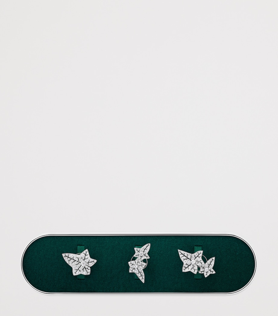 Boucheron White Gold and Diamond Lierre de Paris Brooch (Set of 3) White Gold Image 5