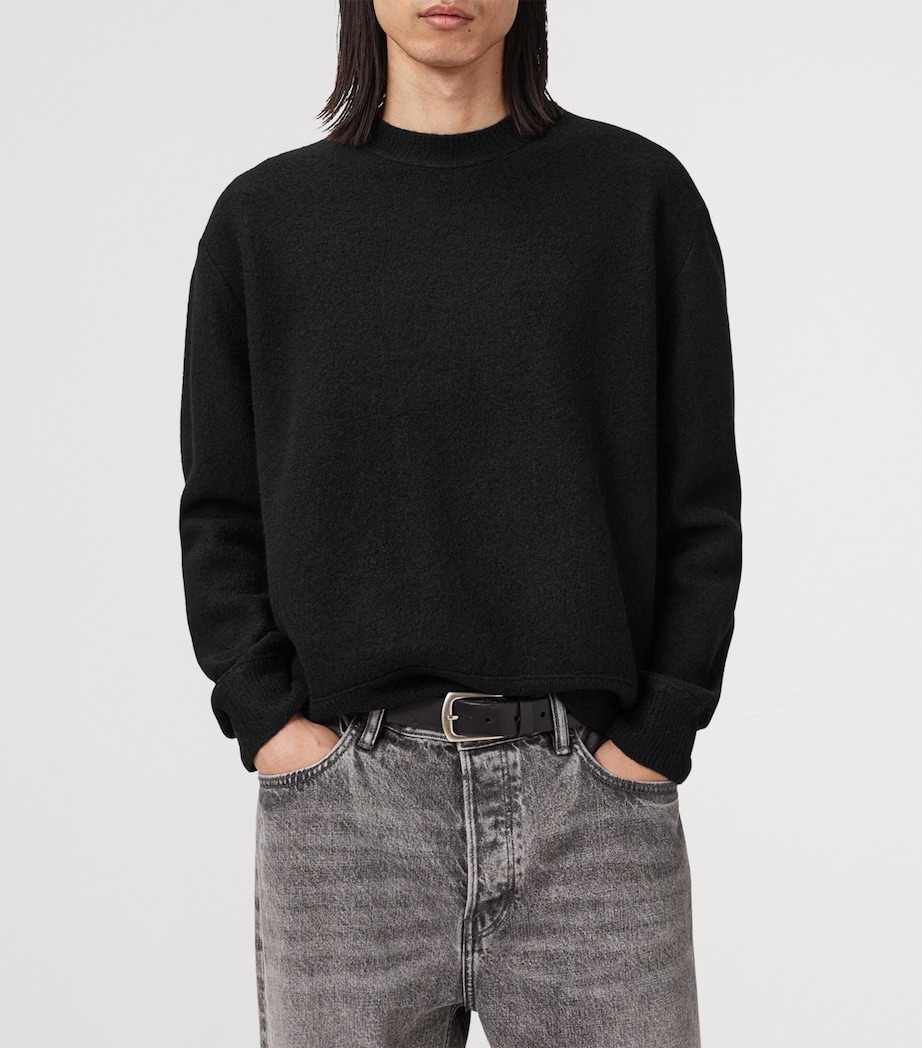 Merino Wool Marko Sweater BLACK Image 5