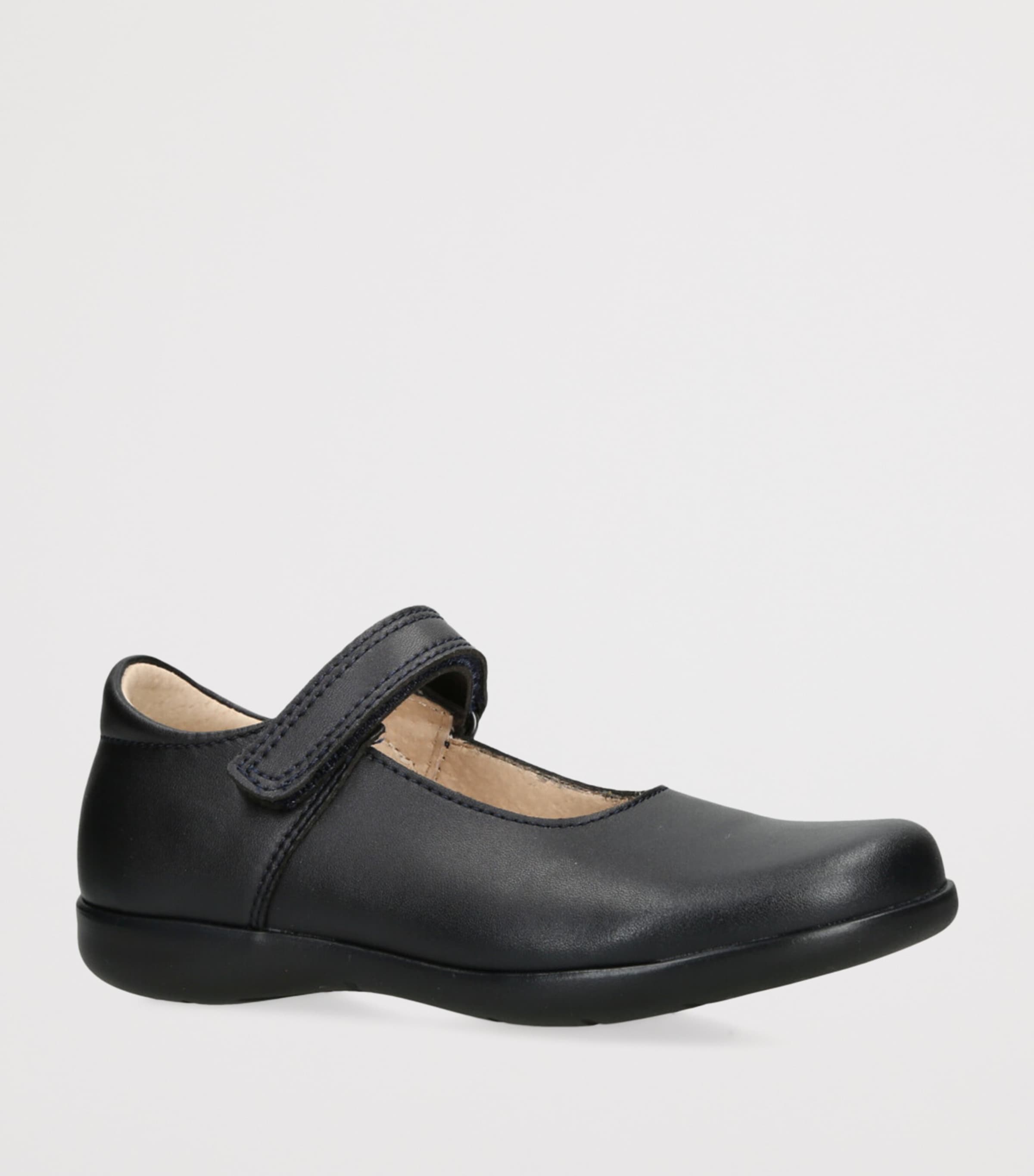 Leather Emily School Shoes NAVY Image 3