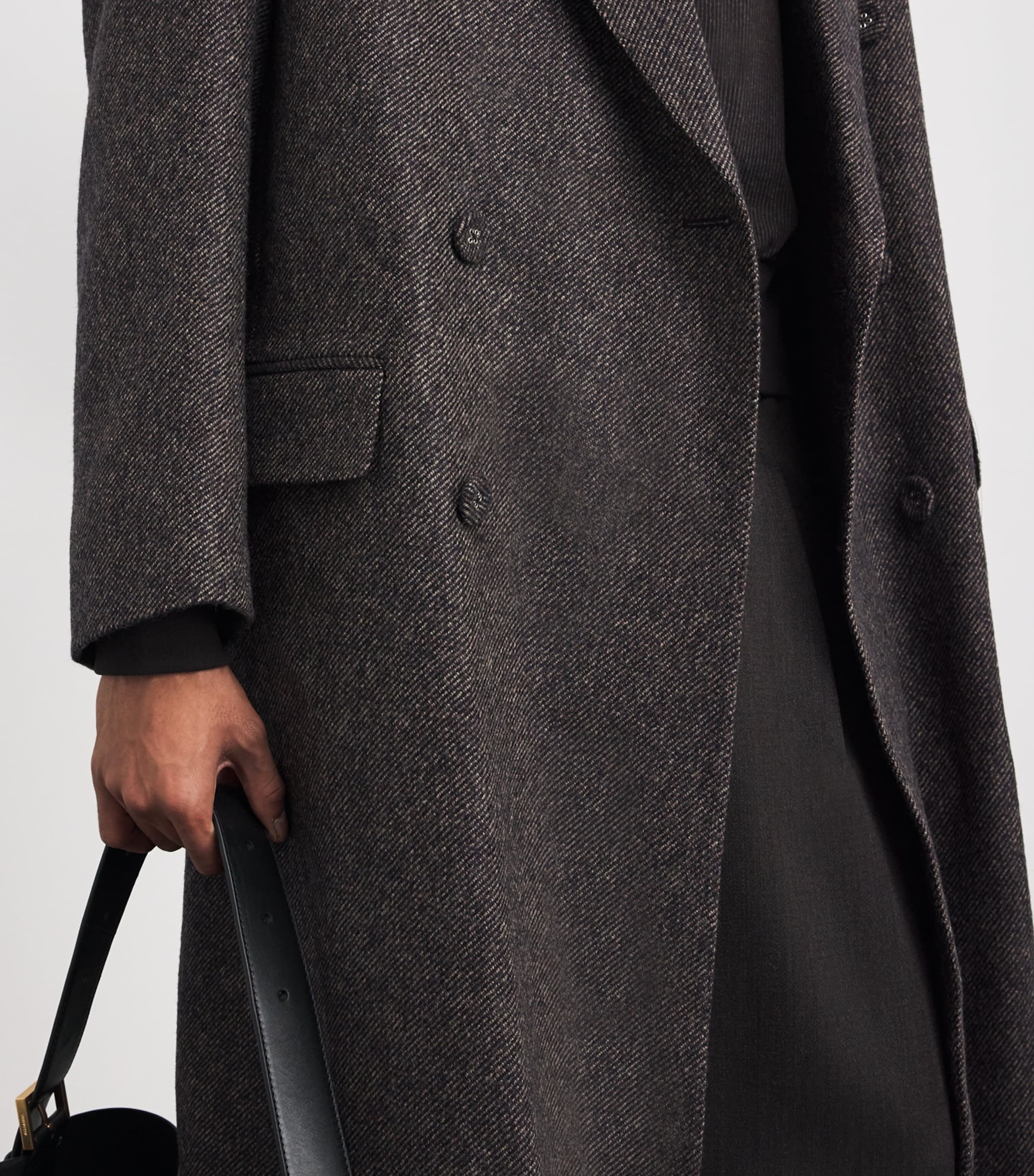 Wool Mayfair Coat GREY MELANGE Image 6