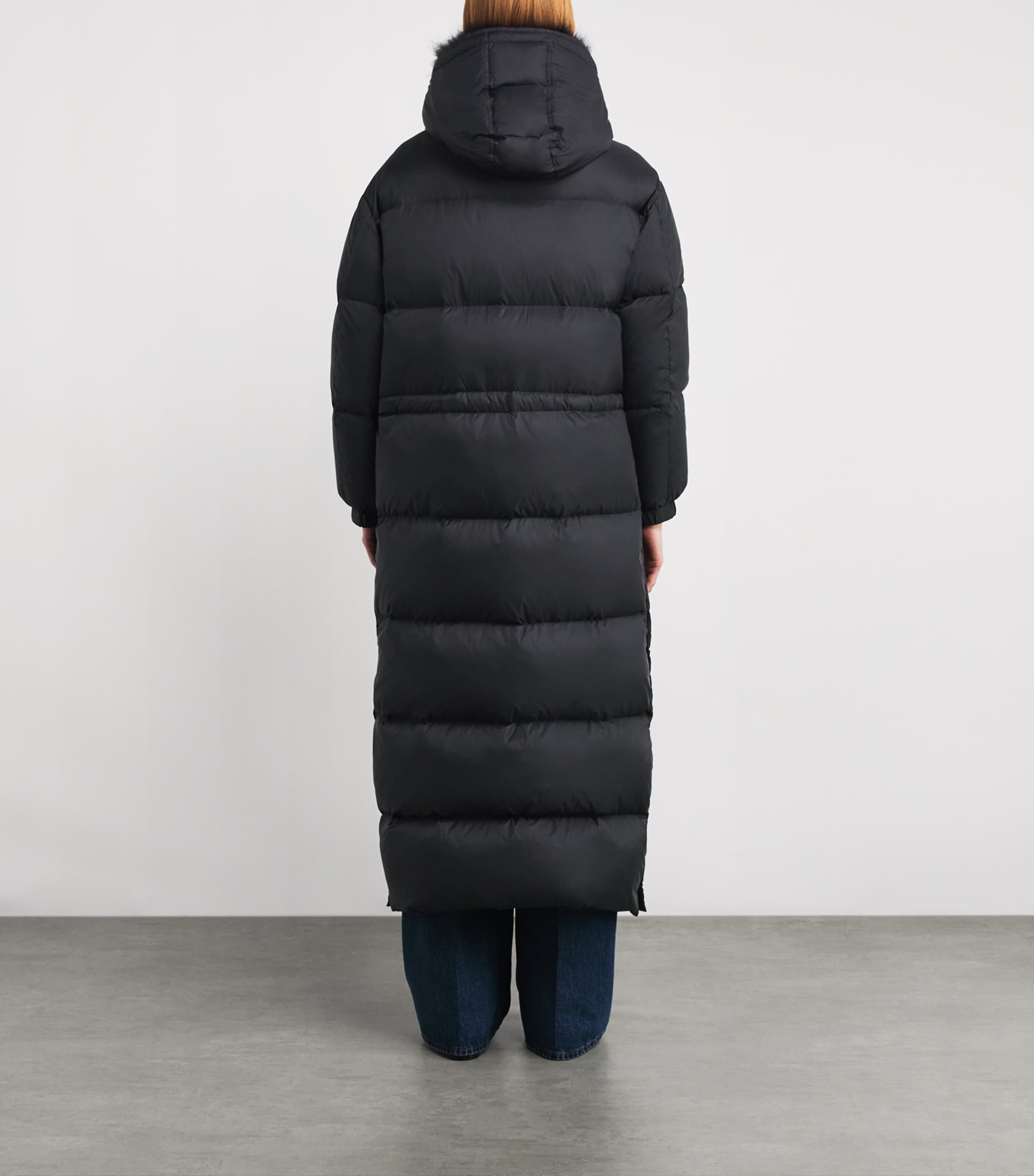 Down Fur-Trim Extra-Long Puffer Jacket C99 Image 3