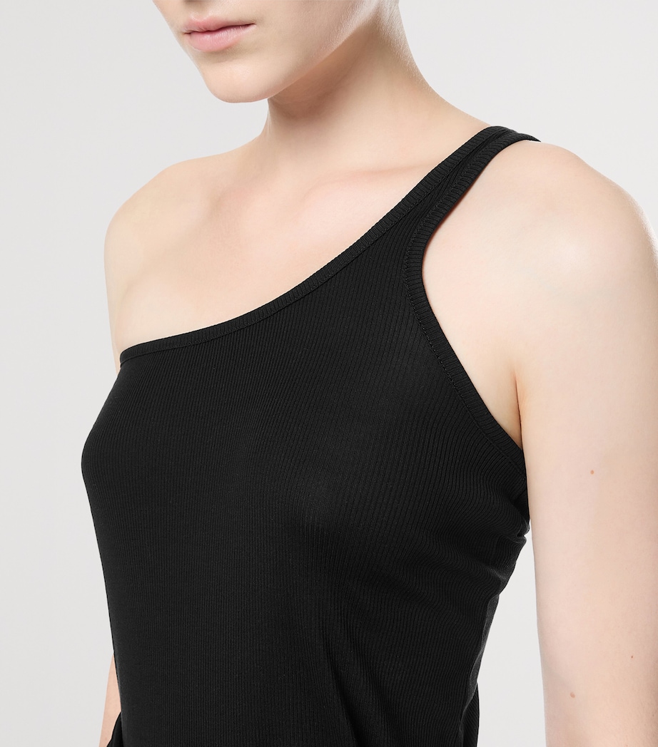TOM FORD Womens Silk-Blend One-Shoulder Tank Top Naa Image 5