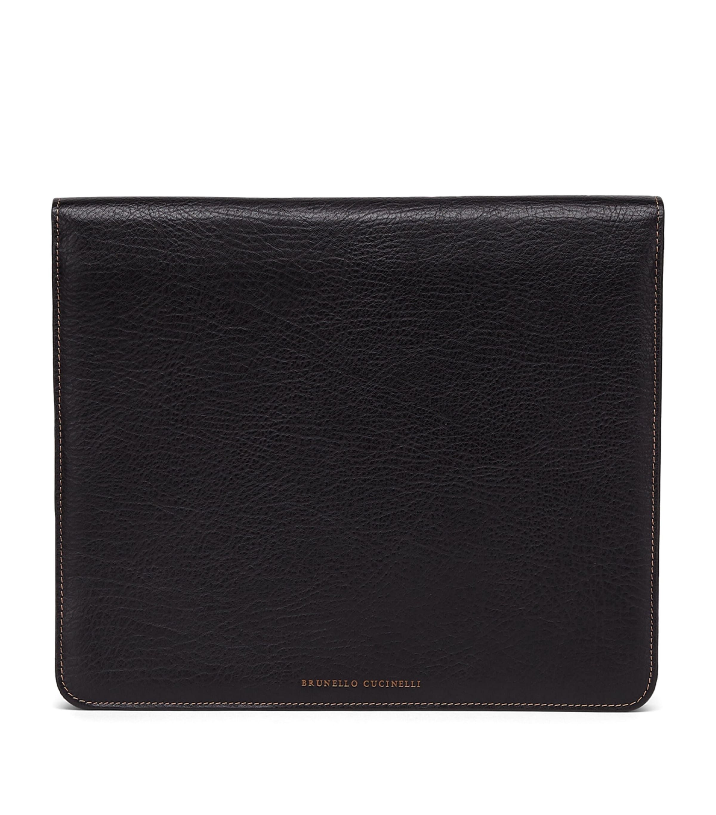 Brunello Cucinelli Leather Document Holder In Black