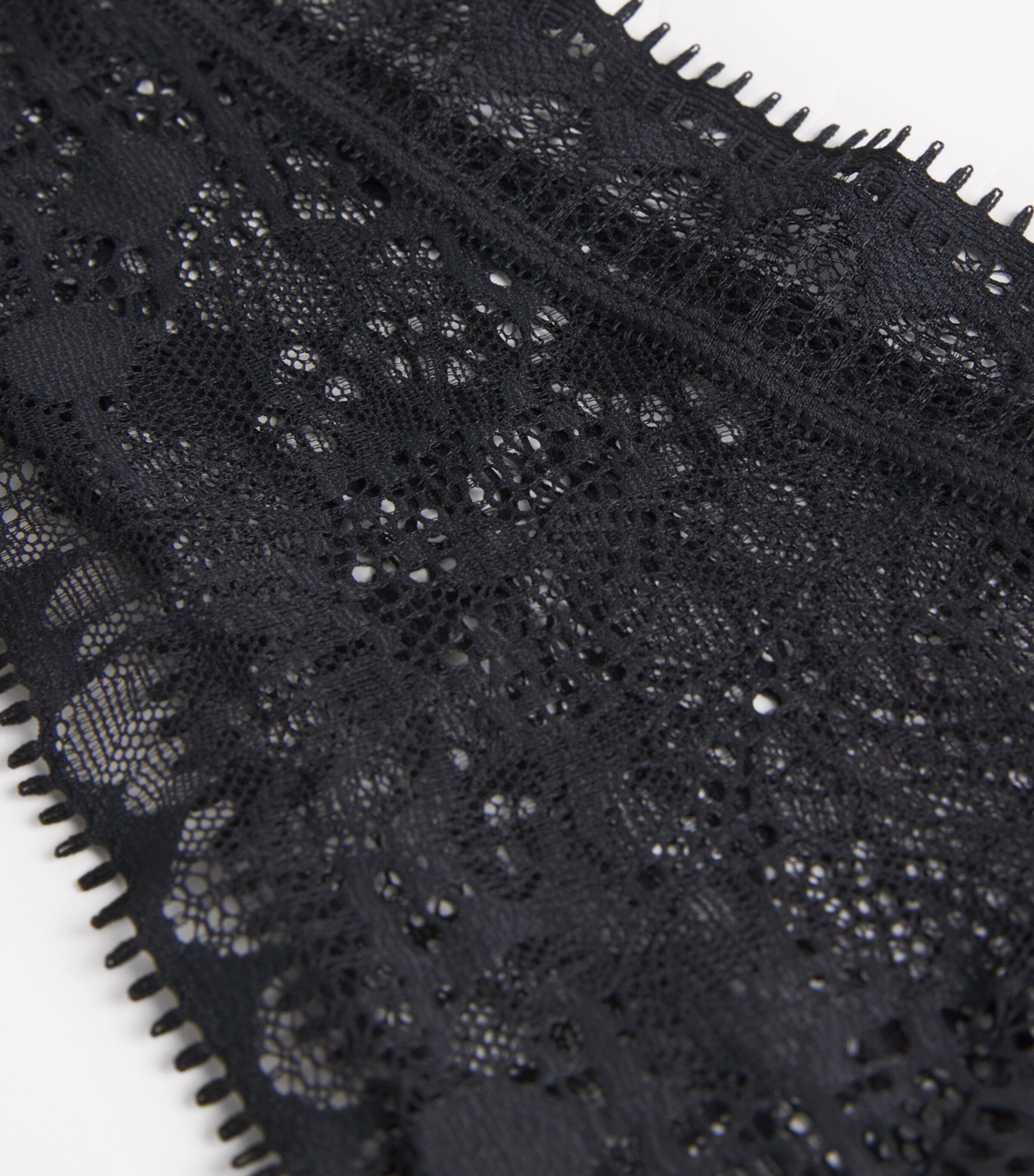 Chantelle Womens Lace Floral Tanga Black Image 7