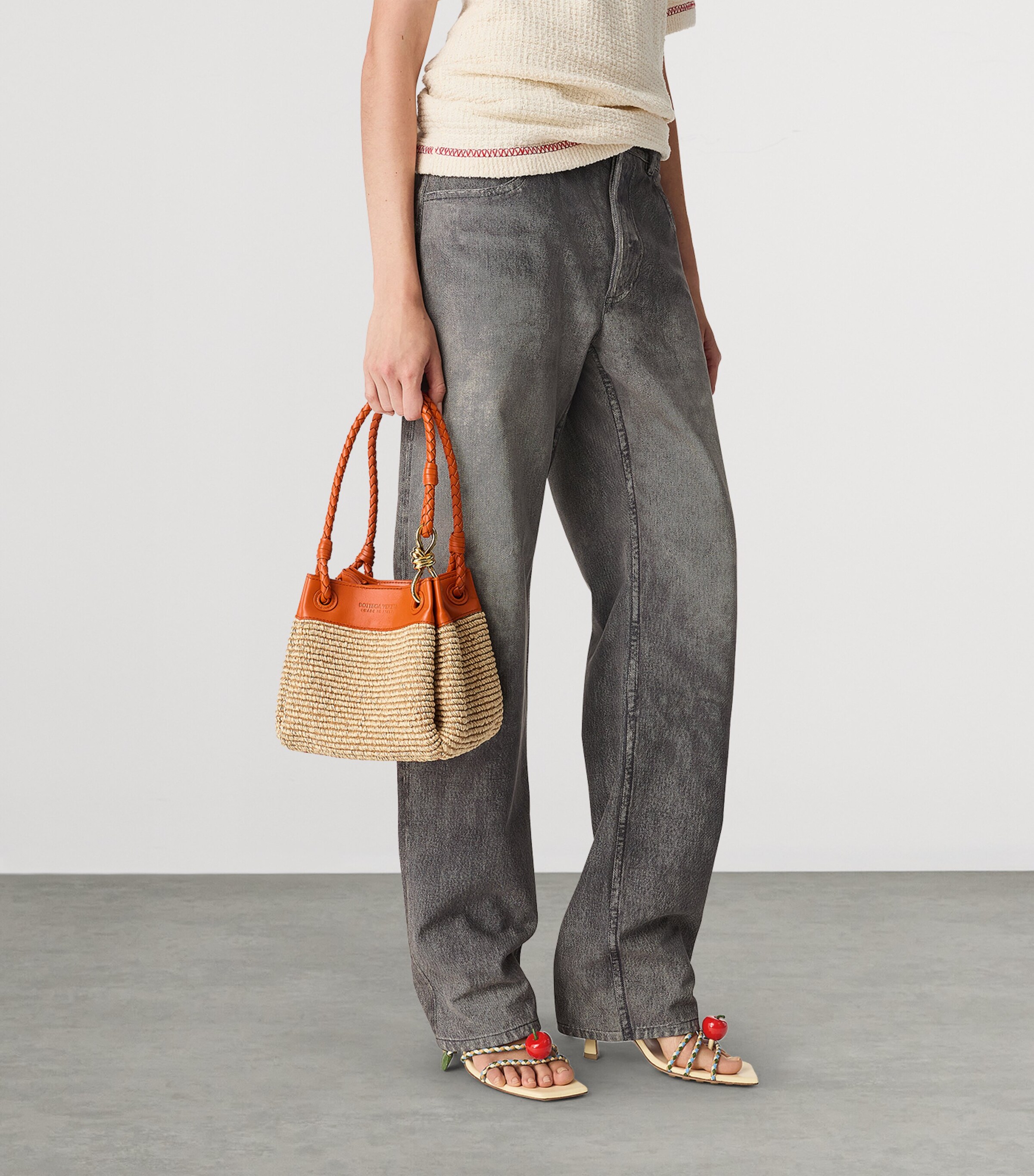 Small Raffia Parachute Shoulder Bag 9254 Image 5