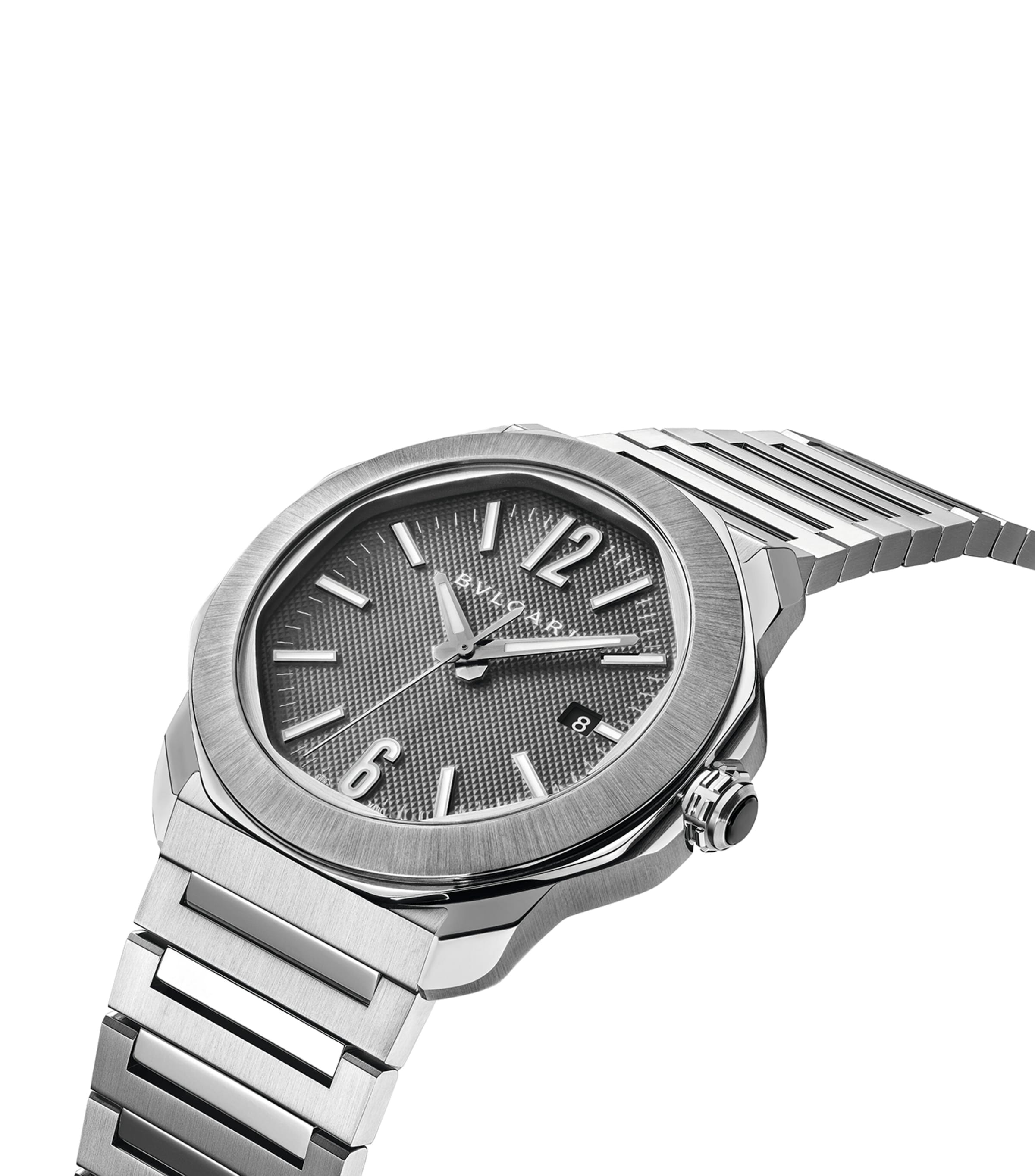 Stainless Steel Octo Roma Automatic Watch 41mm GREY Image 6