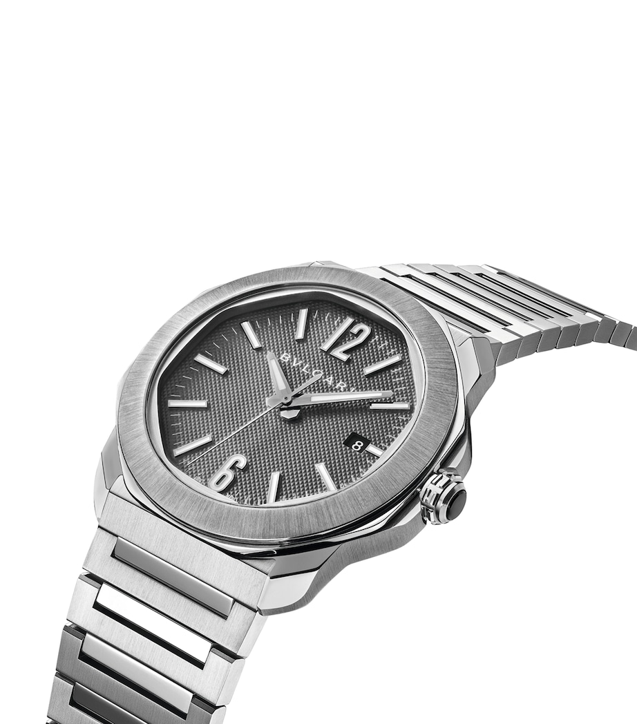 Stainless Steel Octo Roma Automatic Watch 41mm GREY Image 6